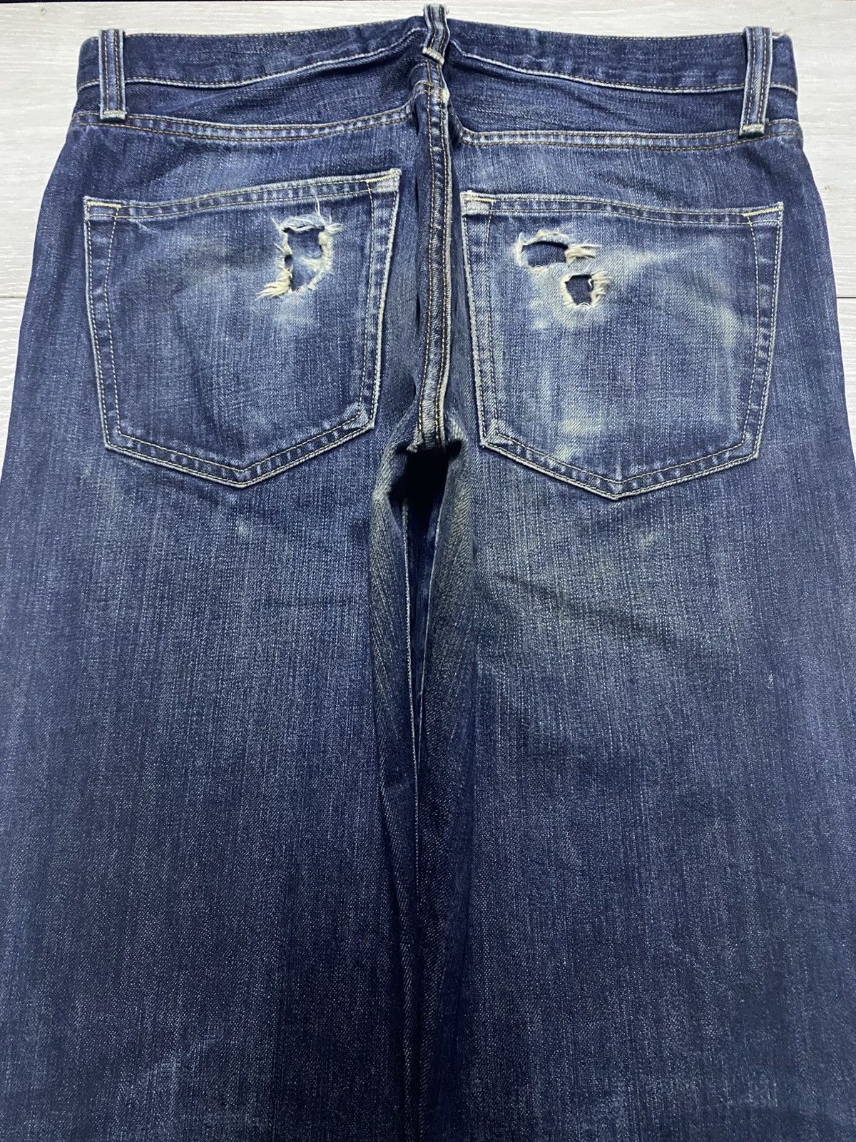 Jil Sander × Uniqlo Vintage Uniqlo UJ Grunge Distressed Loose Jeans Size US 32 / EU 48 - 4 Thumbnail