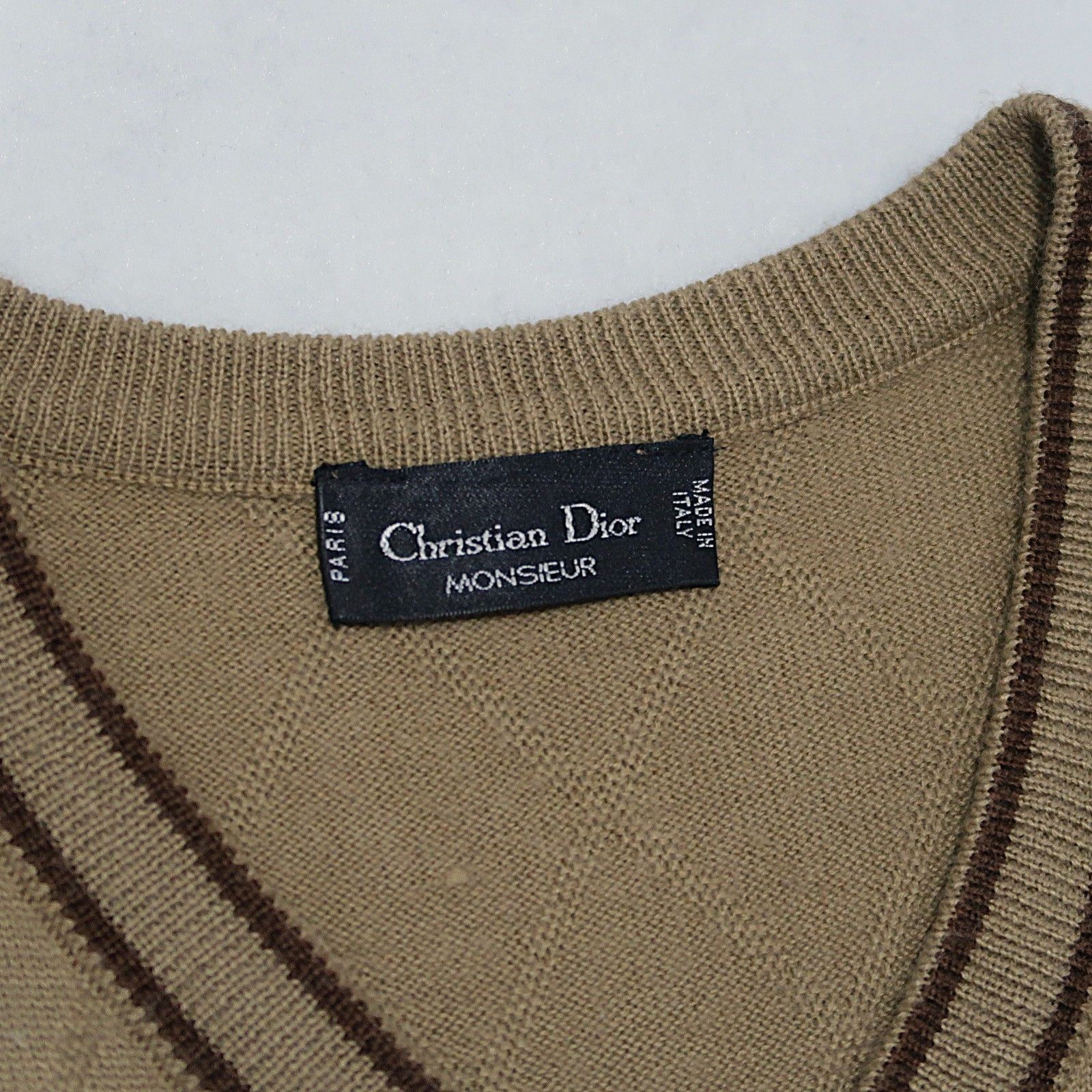 Christian Dior Monsieur 90s Christian Dior Sports Monogram Cable Knit Vest Fuzzy Size US S / EU 44-46 / 1 - 4 Thumbnail