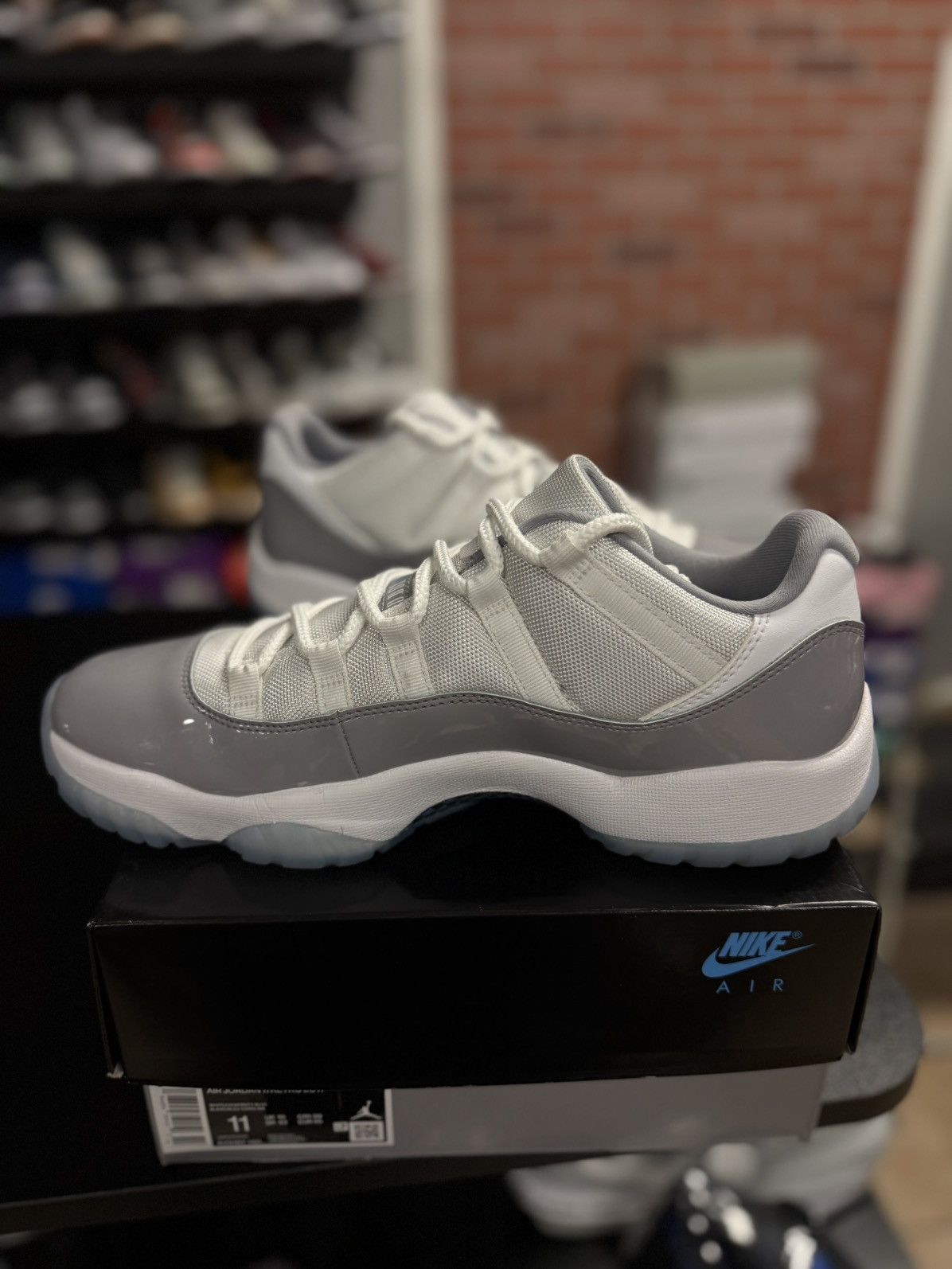 Jordan Brand × Nike Jordan 11 Low Grey Size 11 W Box Clean Condition (AV2187-140 Size US 11 / EU 44 - 9 Thumbnail