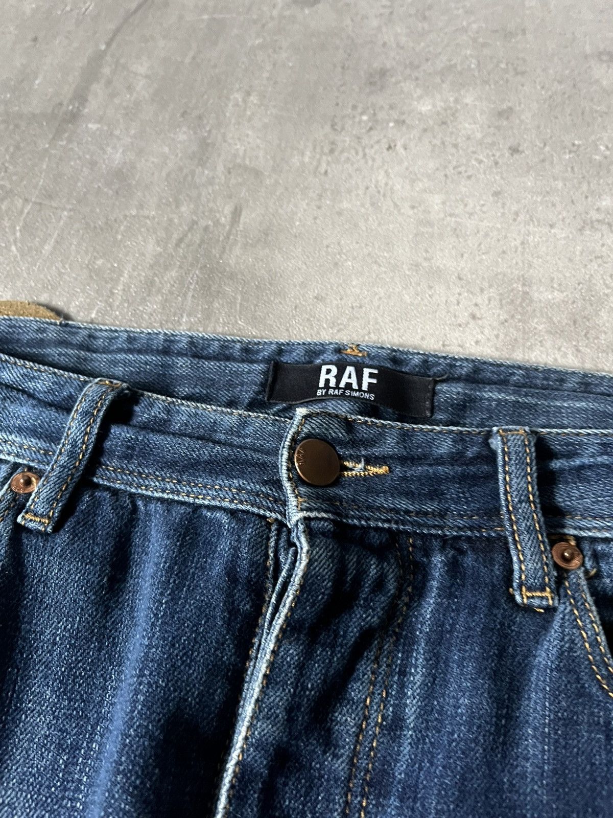 Raf Simons × Raf by Raf Simons Raf by Raf Simons distressed jeans very rare navy Size US 32 / EU 48 - 9 Thumbnail