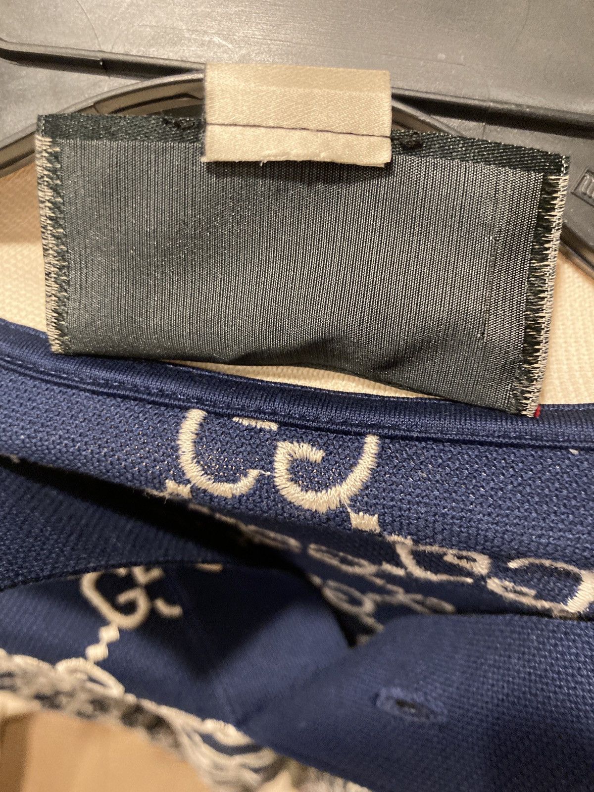 Gucci Gucci Jacquard Navy Polo Size US L / EU 52-54 / 3 - 11 Thumbnail