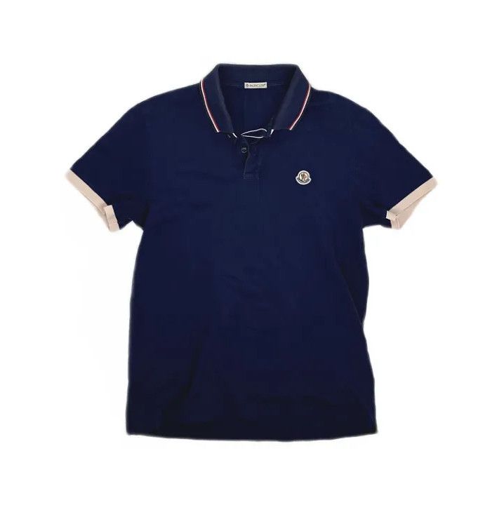 Moncler Moncler Casual Solid Short-Sleeve Polo Shirt Size US M / EU 48-50 / 2 - 1 Thumbnail