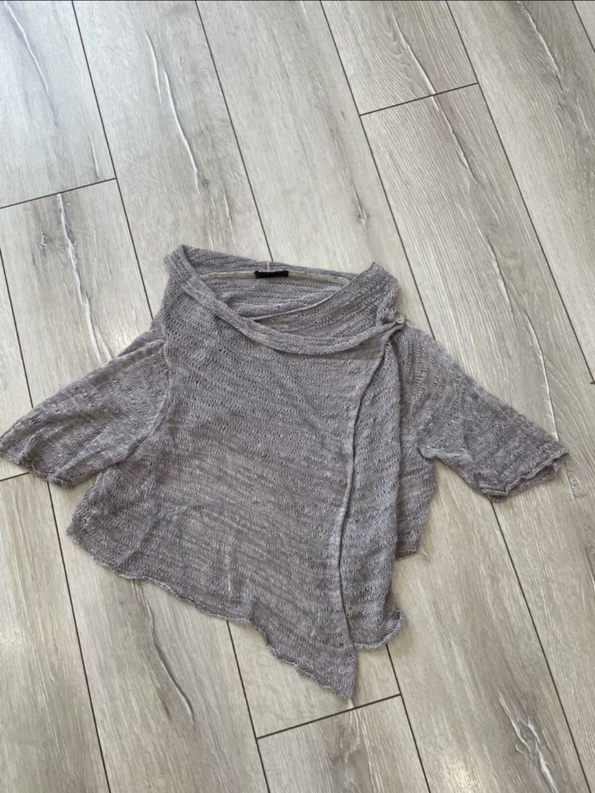 Japanese Brand OSKA Open Knit pullover cardigan Size 3 Size ONE SIZE - 1 Thumbnail