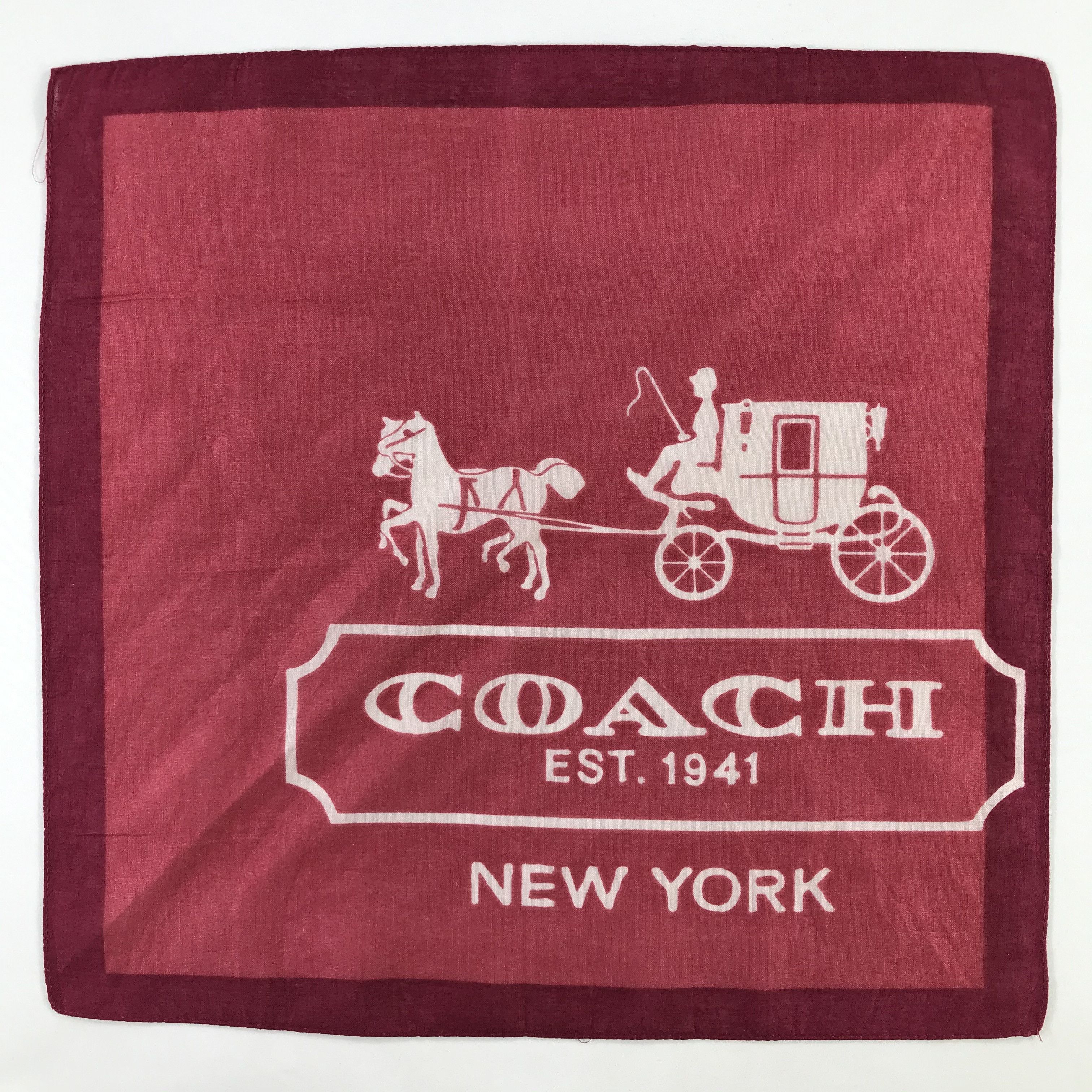 Coach × Vintage Coach Bandana/ Handkerchief / Neckerchief Size ONE SIZE - 3 Thumbnail