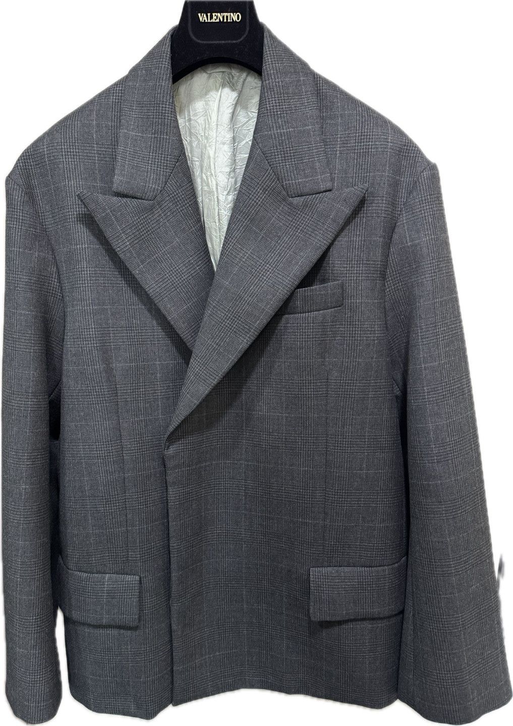 Acne Studios ACNE STUDIOS Fine-check Double-breasted Blazer Size US S / EU 44-46 / 1 - 2 Thumbnail