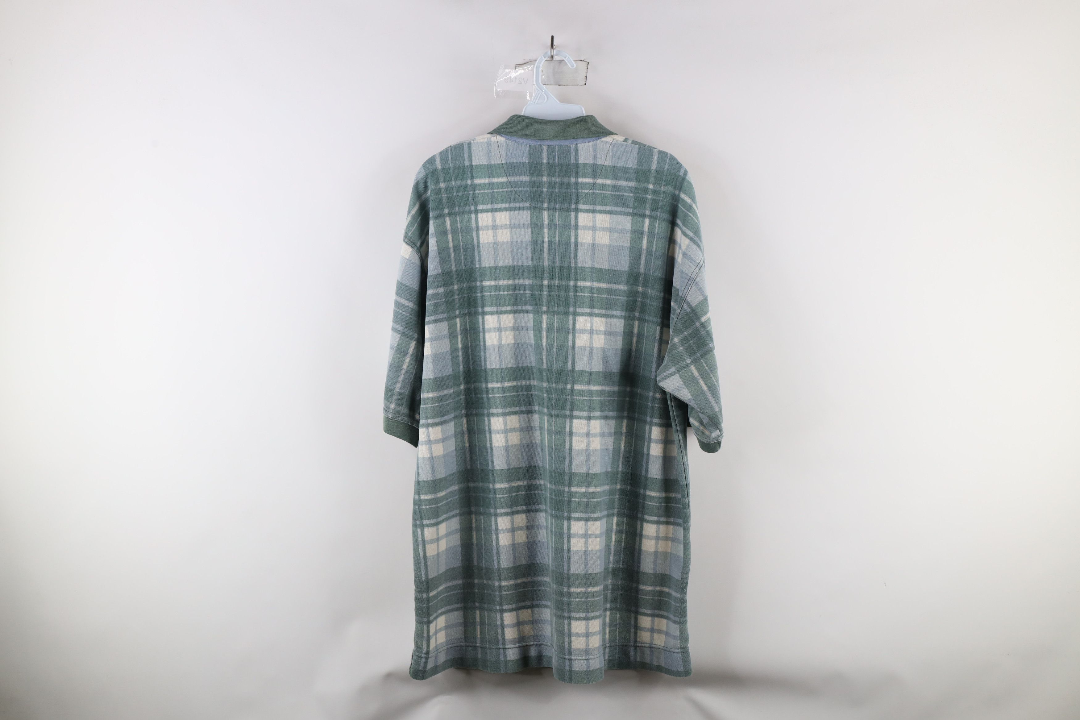 Vintage Vintage 90s Streetwear Baggy Fit Collared Polo Shirt Plaid Size US L / EU 52-54 / 3 - 8 Thumbnail