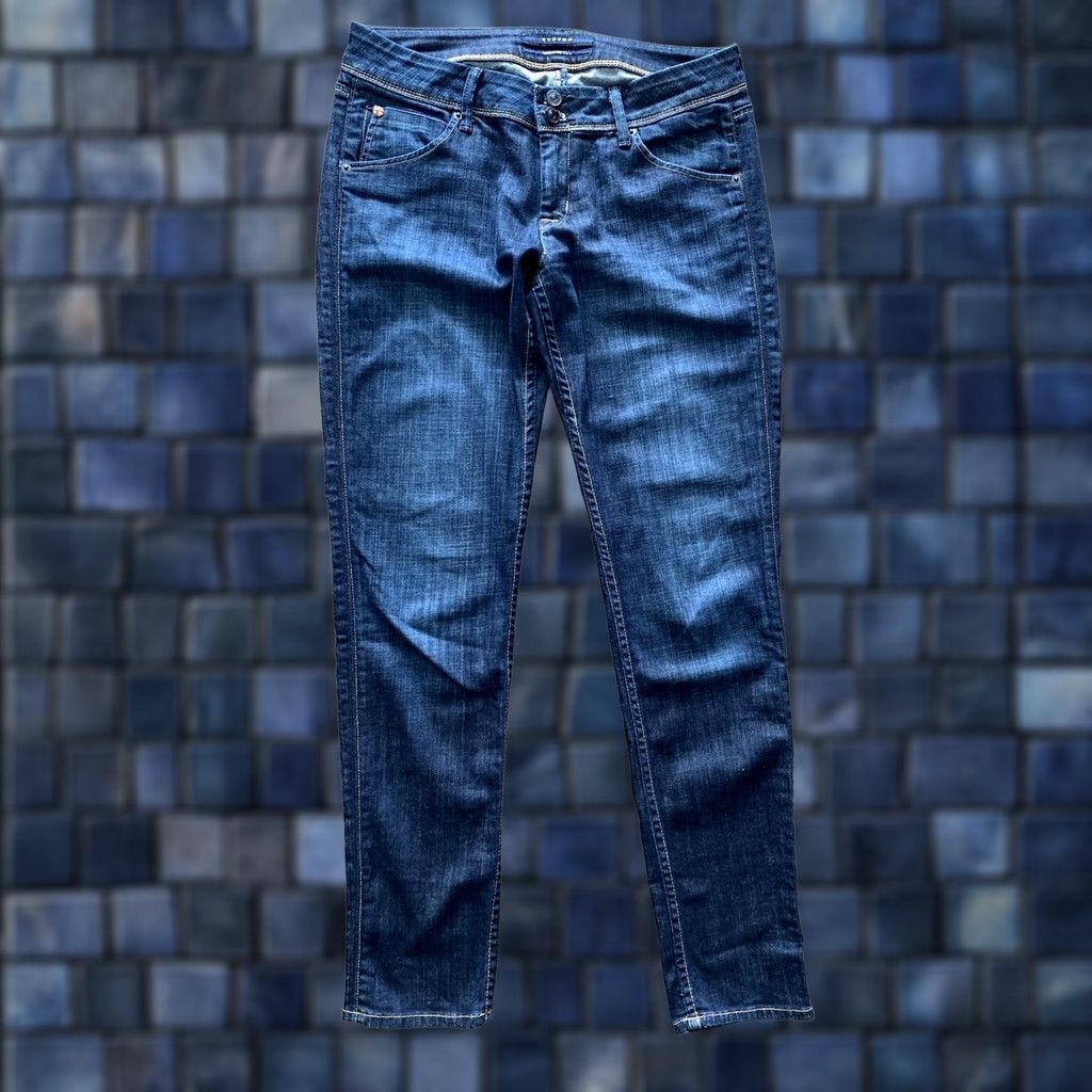 Hudson VINTAGE Hudson Skinny Jeans Womens 30 31x30 Embroidered Flap Pocket USA Jeans Denim Blue Cotton Size 30" / US 8 / IT 44 - 1 Thumbnail