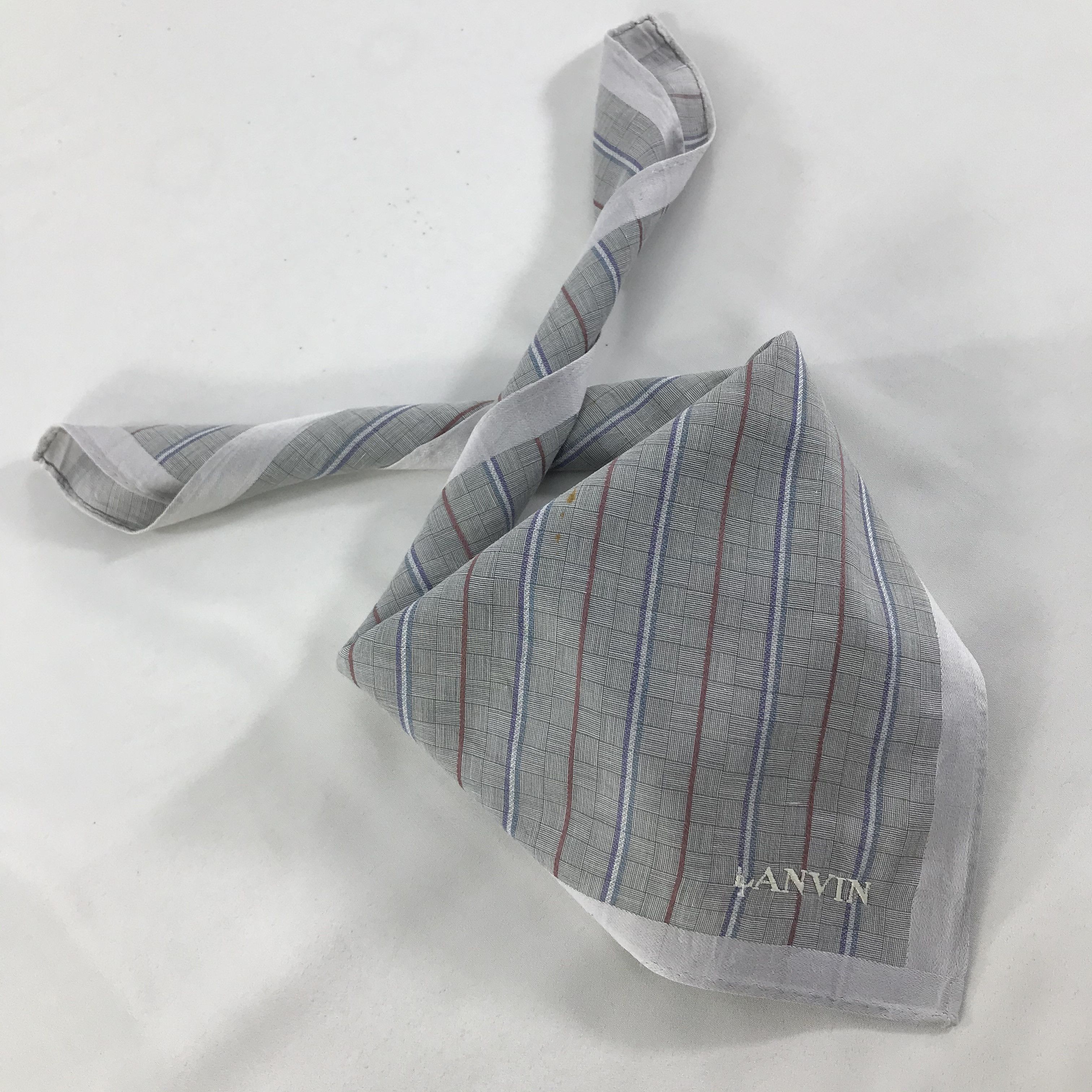 Lanvin × Vintage Lanvin Bandana / Handkerchief / Neckerchief - S1246 Size ONE SIZE - 4 Thumbnail