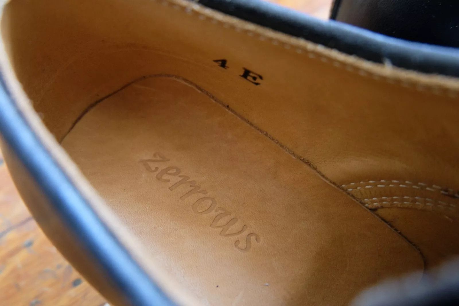 zerrows Serviceman [Overdyed Horse Butt Leather] [Size 4E] NWOB Size US 5 / IT 35 - 6 Thumbnail