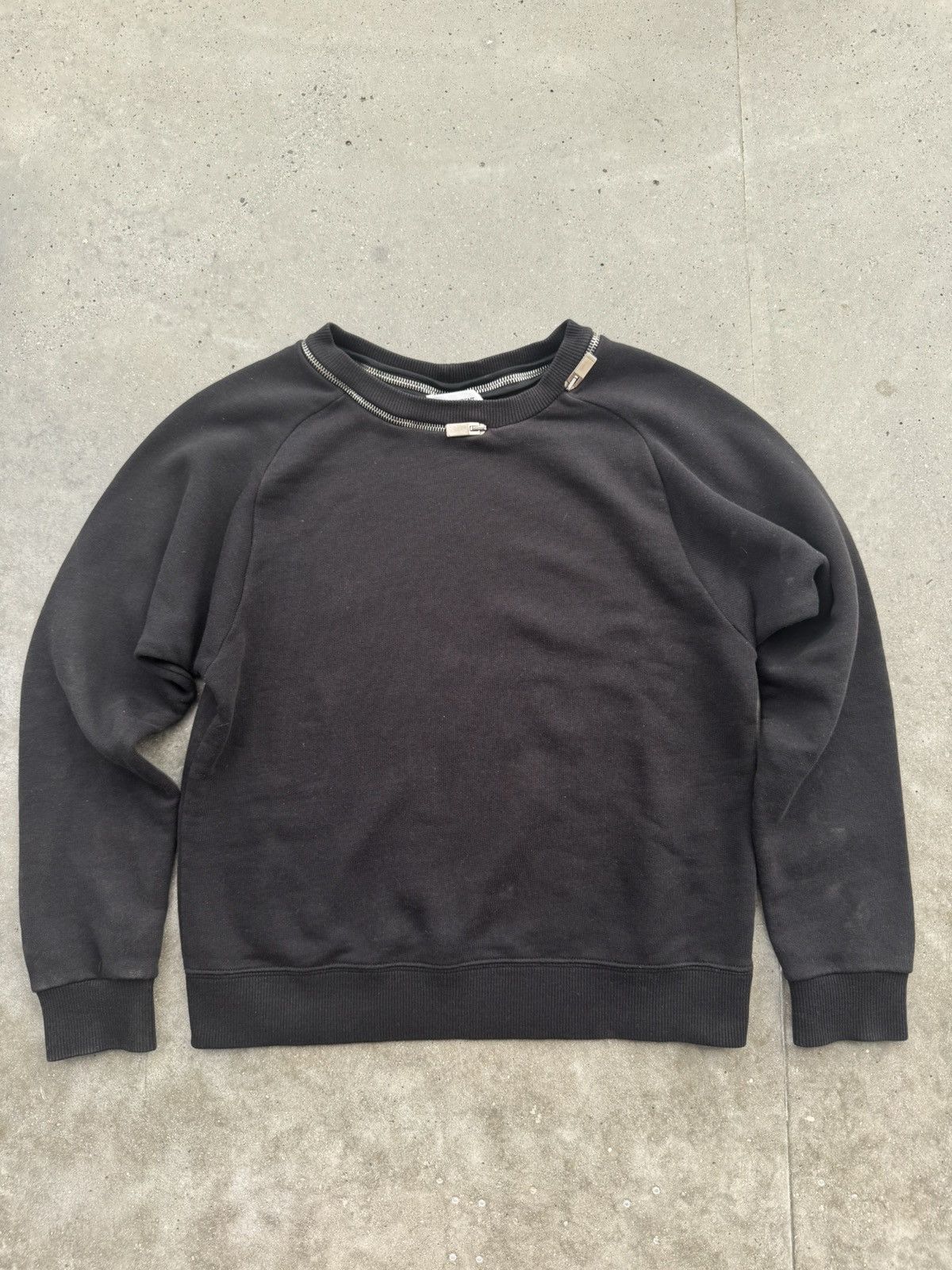 Saint Laurent Paris Saint Laurent Paris Yves SLP Hedi Slimane Zip neck crewneck Size S / US 4 / IT 40 - 1 Thumbnail