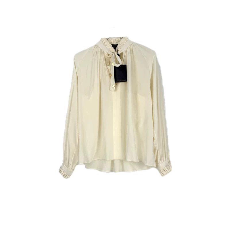 Louis Vuitton Louis Vuitton Beige lace silk shirt 2505-Nextarrow Size XS / US 0-2 / IT 36-38 - 1 Thumbnail