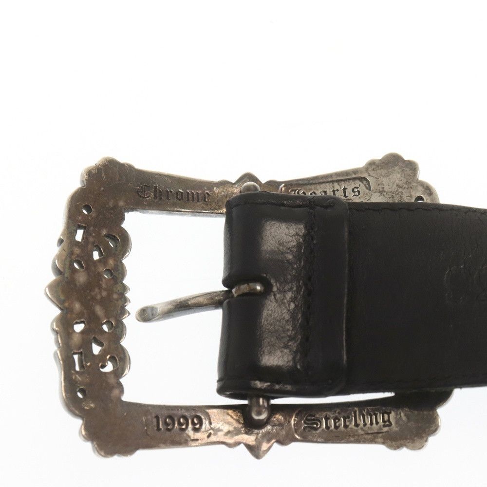 Chrome Hearts Leather Buckle Belt Size 36 - 4 Thumbnail