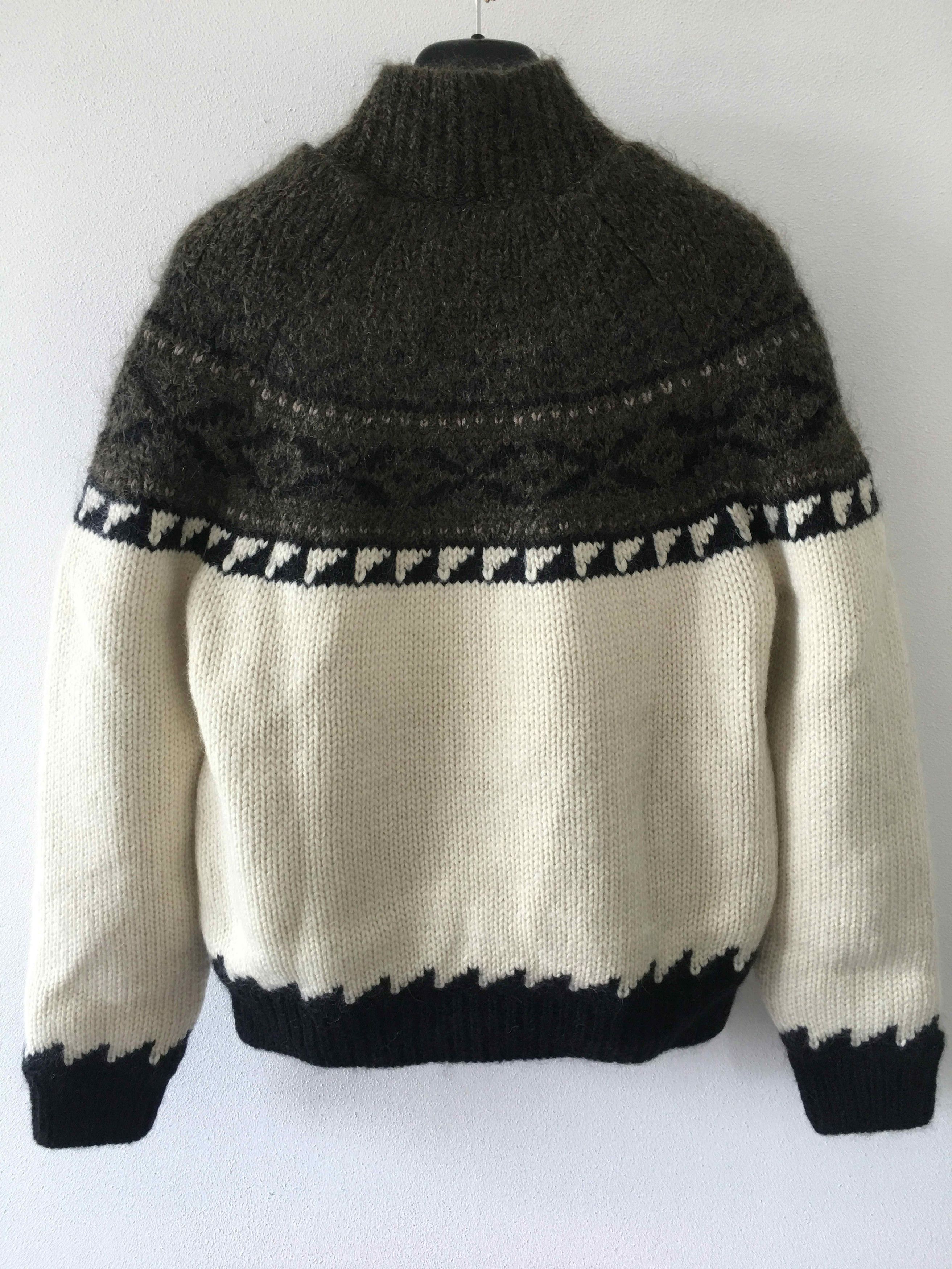 Saint Laurent Paris FW'18 Jacket Teddy Jacquard Knitted Size US M / EU 48-50 / 2 - 2 Thumbnail