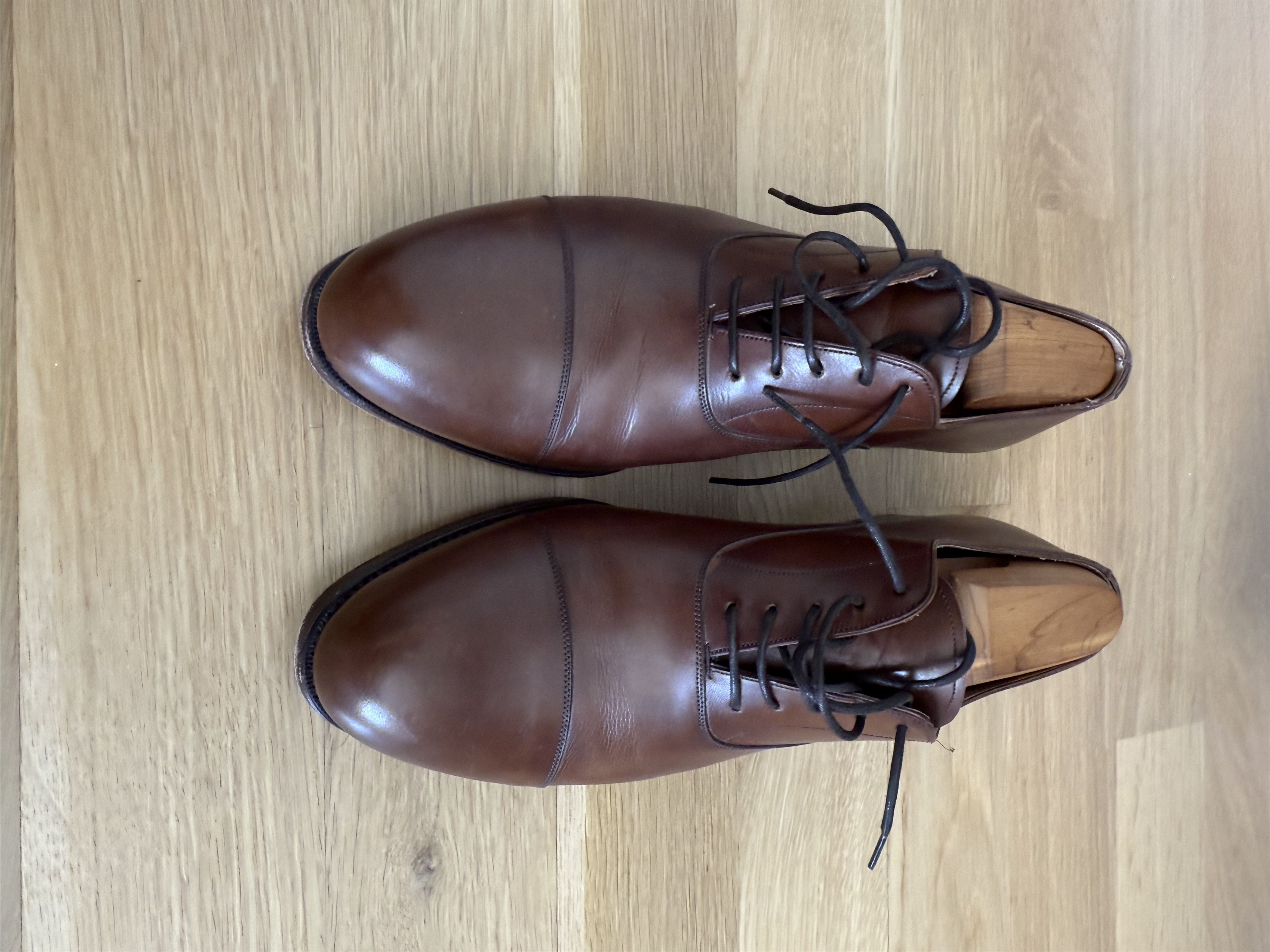 Carmina Carmina Brown Vegano Cap Toe Oxford (8.5UK - EEE fitting) Size US 9 / EU 42 - 3 Thumbnail