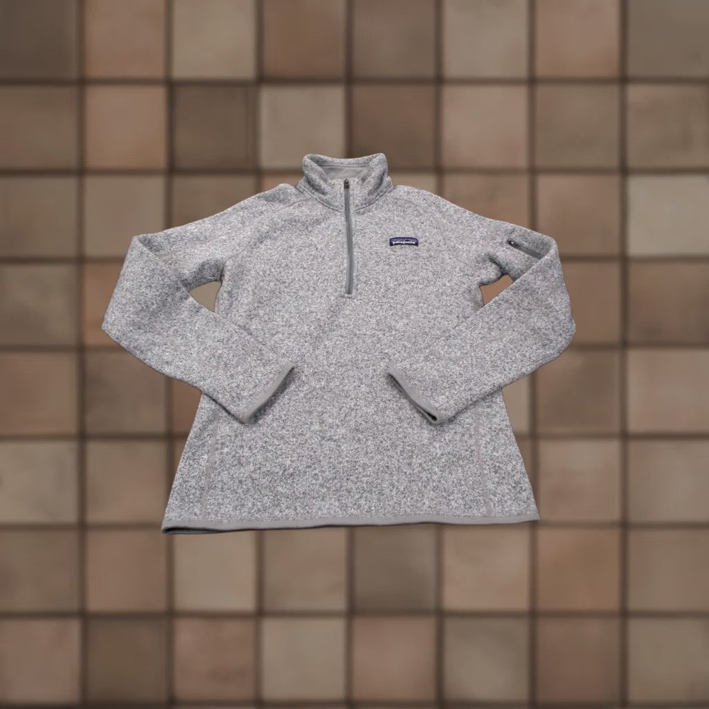 Patagonia Patagonia Better Sweater Jacket Women M Gray Outdoor Windbreaker 1/4 Zip Pockets Lightweight Fleece Size M / US 6-8 / IT 42-44 - 1 Thumbnail