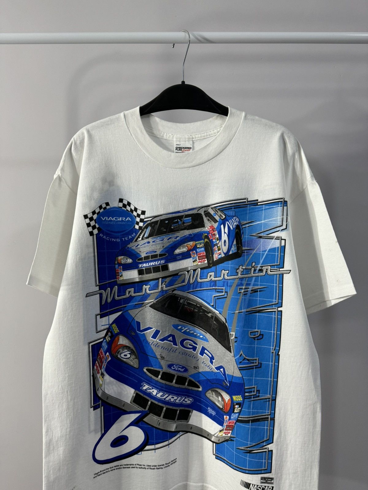 NASCAR Vintage Nascar Mark Martin 6 Roush Racing Size US L / EU 52-54 / 3 - 3 Thumbnail