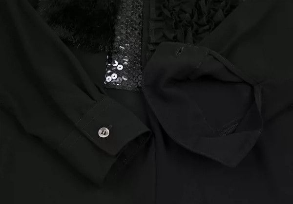 Comme des Garcons Comme Des Garcons Black Retro Sequin Shirt Size XS / US 0-2 / IT 36-38 - 8 Thumbnail