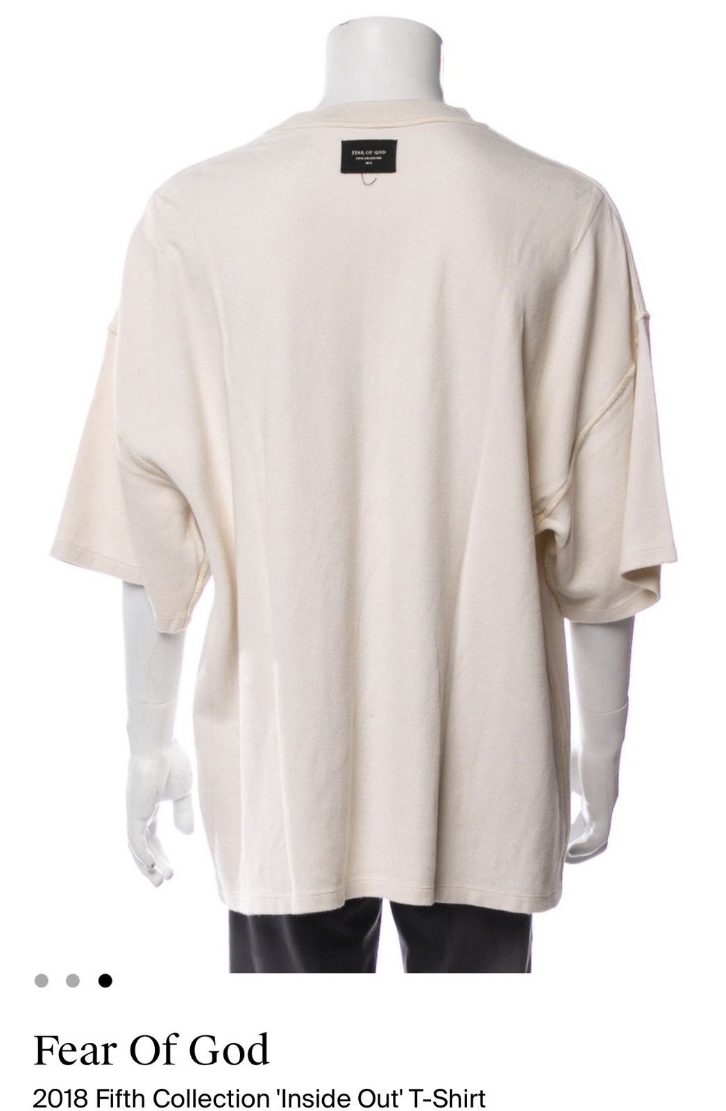 Fear of God Fear of God inside out t-shirt 5th collection Size US XL / EU 56 / 4 - 2 Thumbnail
