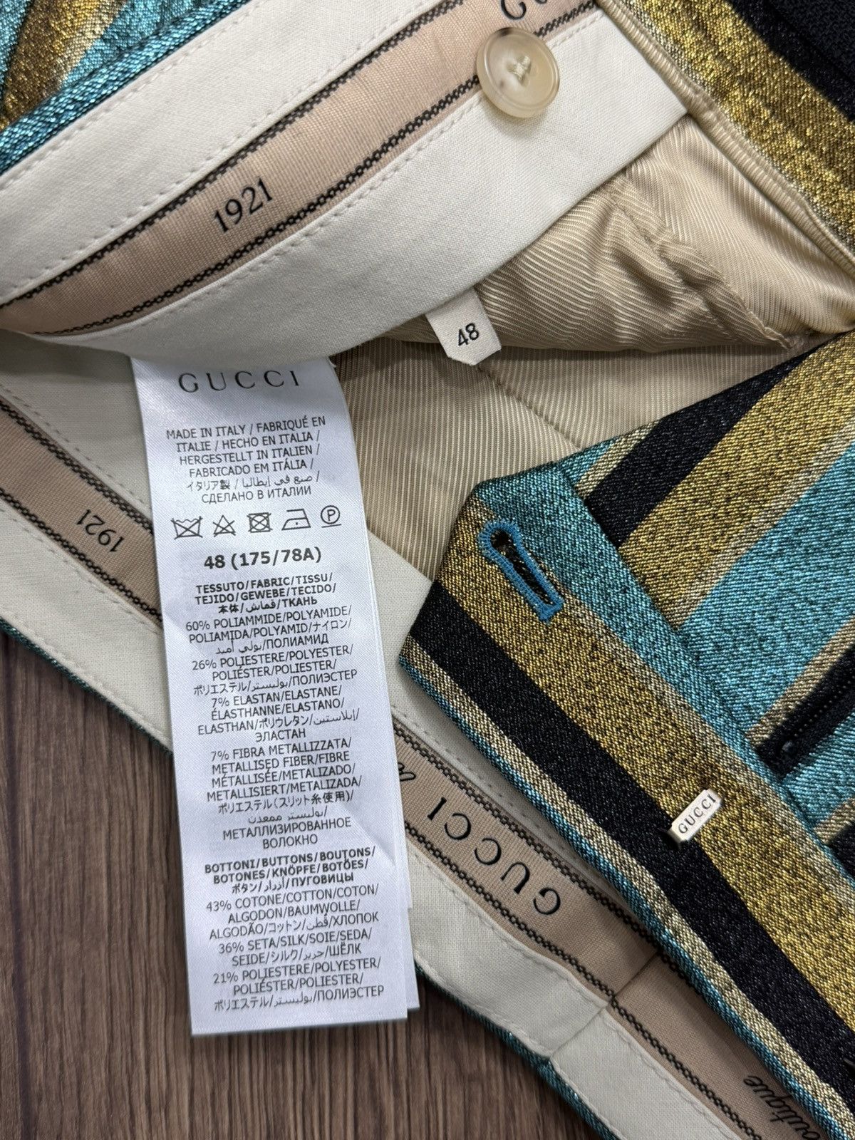 Gucci GUCCI runway Striped Jacket Size 46L - 12 Thumbnail