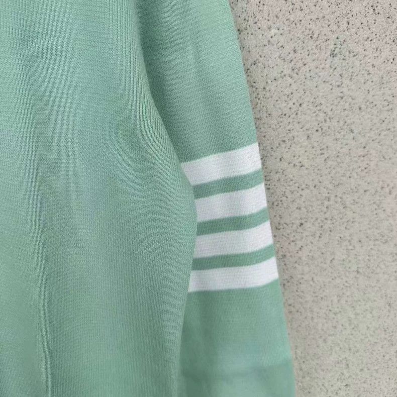 Thom Browne Thom Browne Green knitted sweater Size US L / EU 52-54 / 3 - 3 Thumbnail