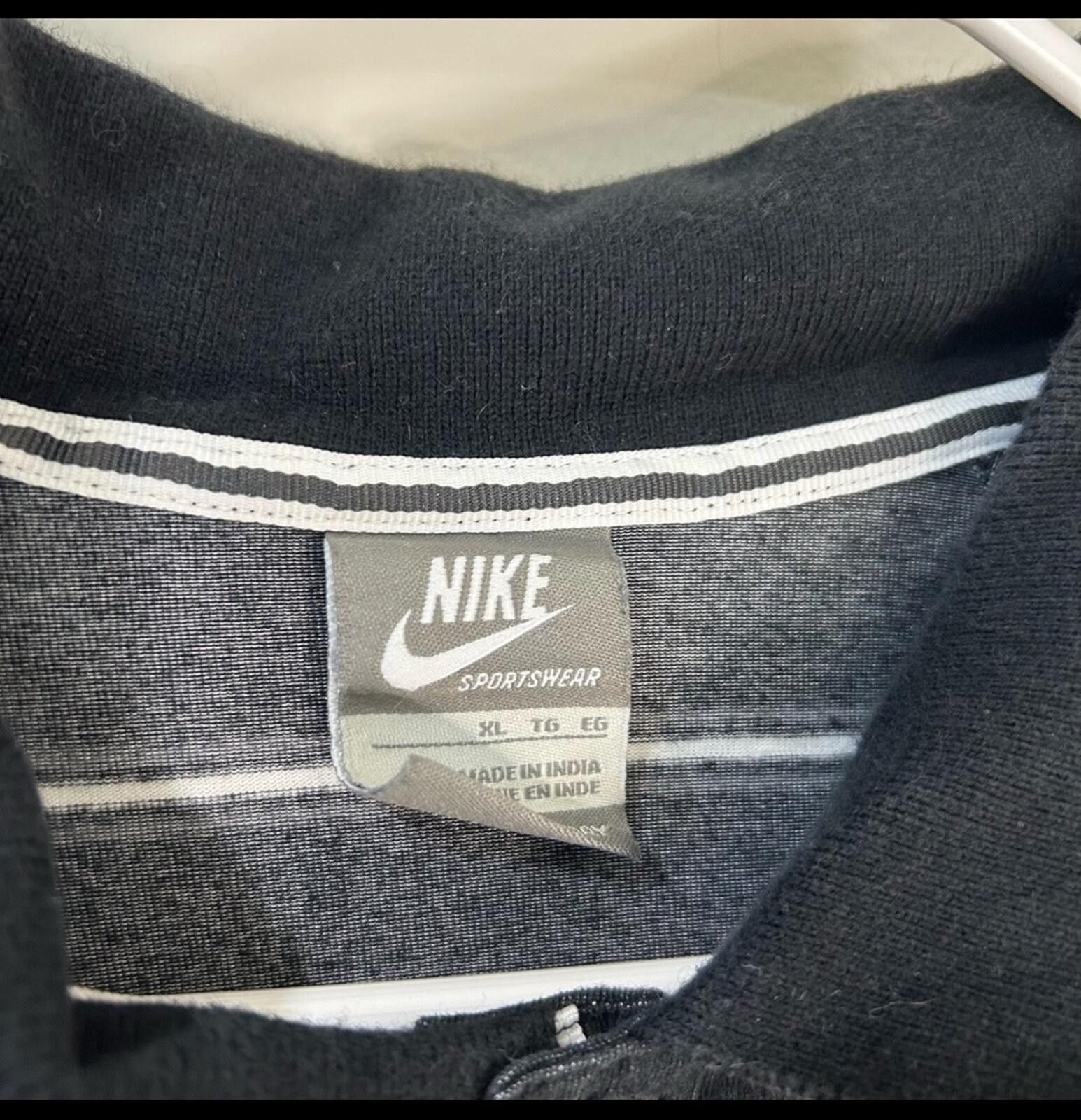 Nike Men's Size XL Gray & Black Striped Short Sleeve Polo Shirt Size US XL / EU 56 / 4 - 3 Thumbnail