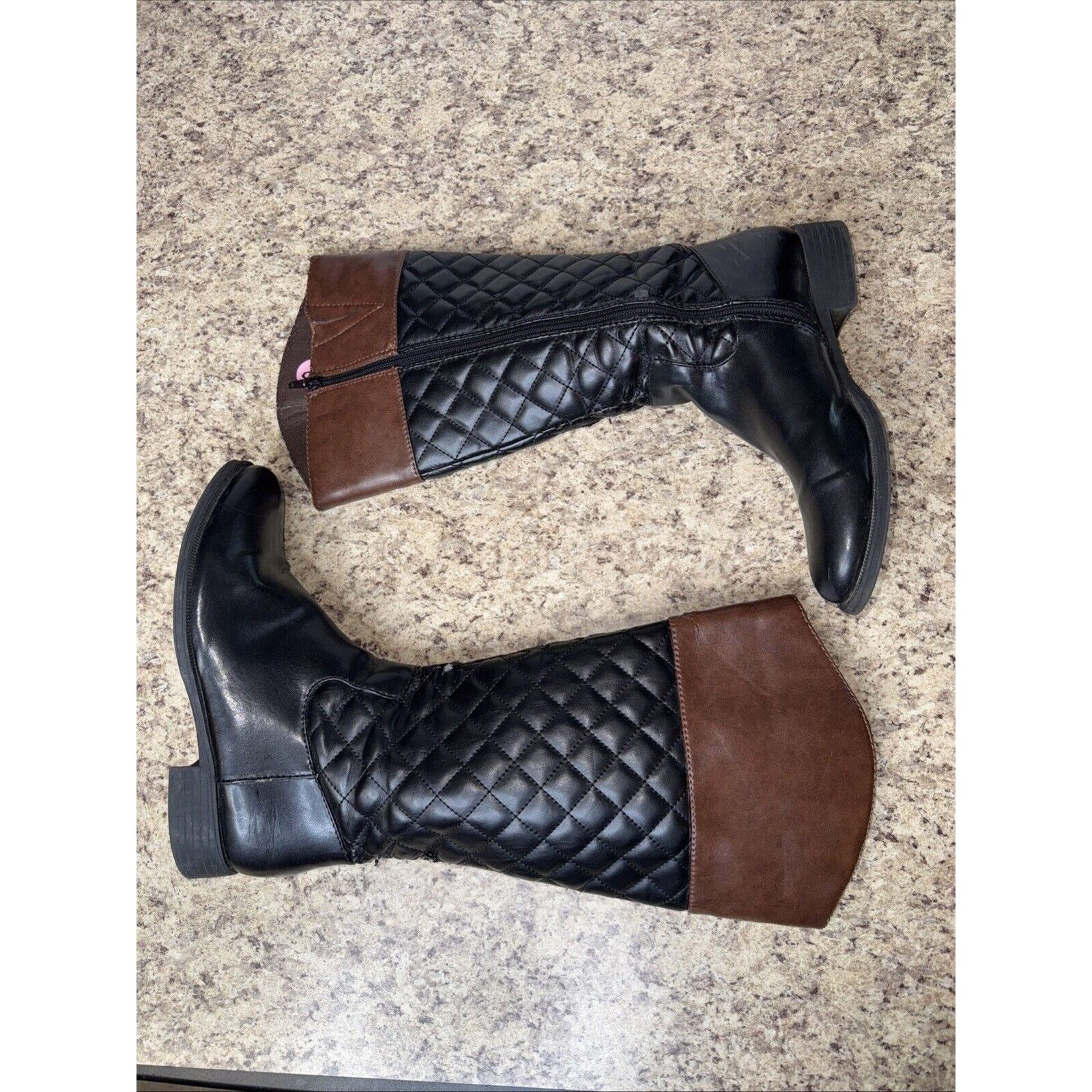 Apt. 9 Apt. 9 Tall Quilted Vegan Bristol Knee High Boots Women’s 9M Size US 9 / IT 39 - 6 Thumbnail