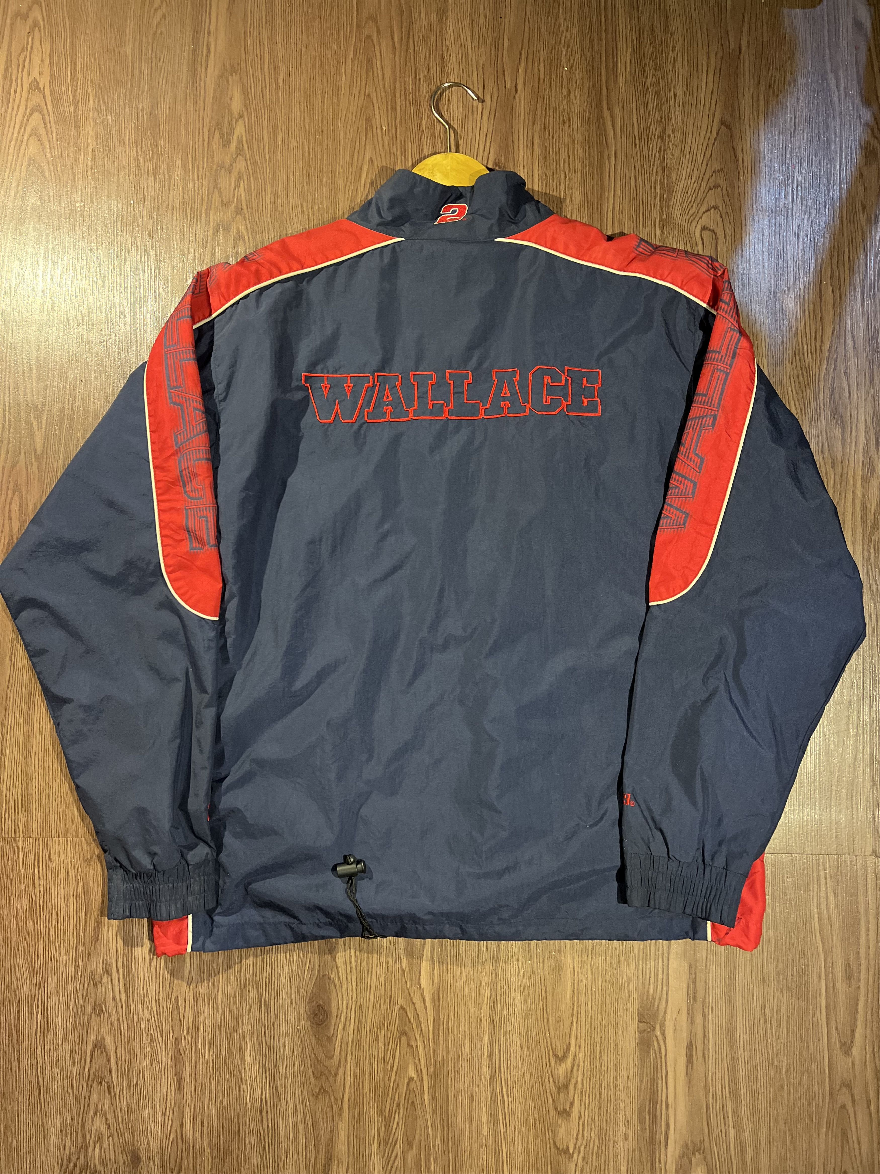 Chase Authentics Vintage Nascar Wallace Windbreaker Jacket Size US XL / EU 56 / 4 - 1 Thumbnail