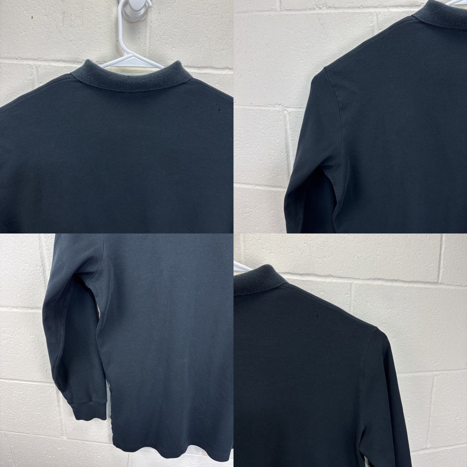 Ralph Lauren VINTAGE Polo Ralph Lauren Long Sleeve Polo Shirt Black Mens XL Red Pony Button Size US XL / EU 56 / 4 - 9 Thumbnail