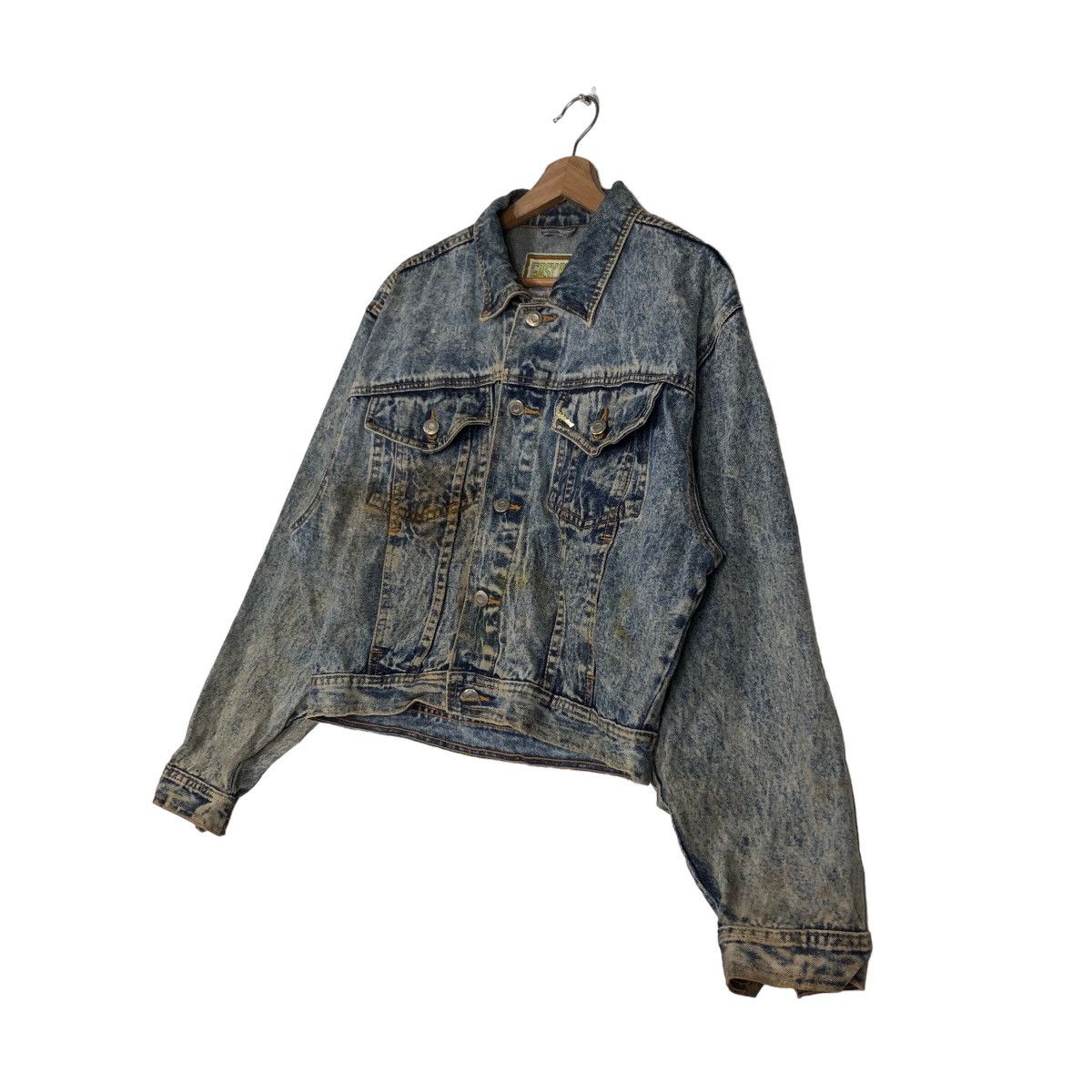 Japanese Brand 🔥90’s Vintage Cropped Denim Jacket Biker Easy Rise Japan Size US M / EU 48-50 / 2 - 2 Thumbnail