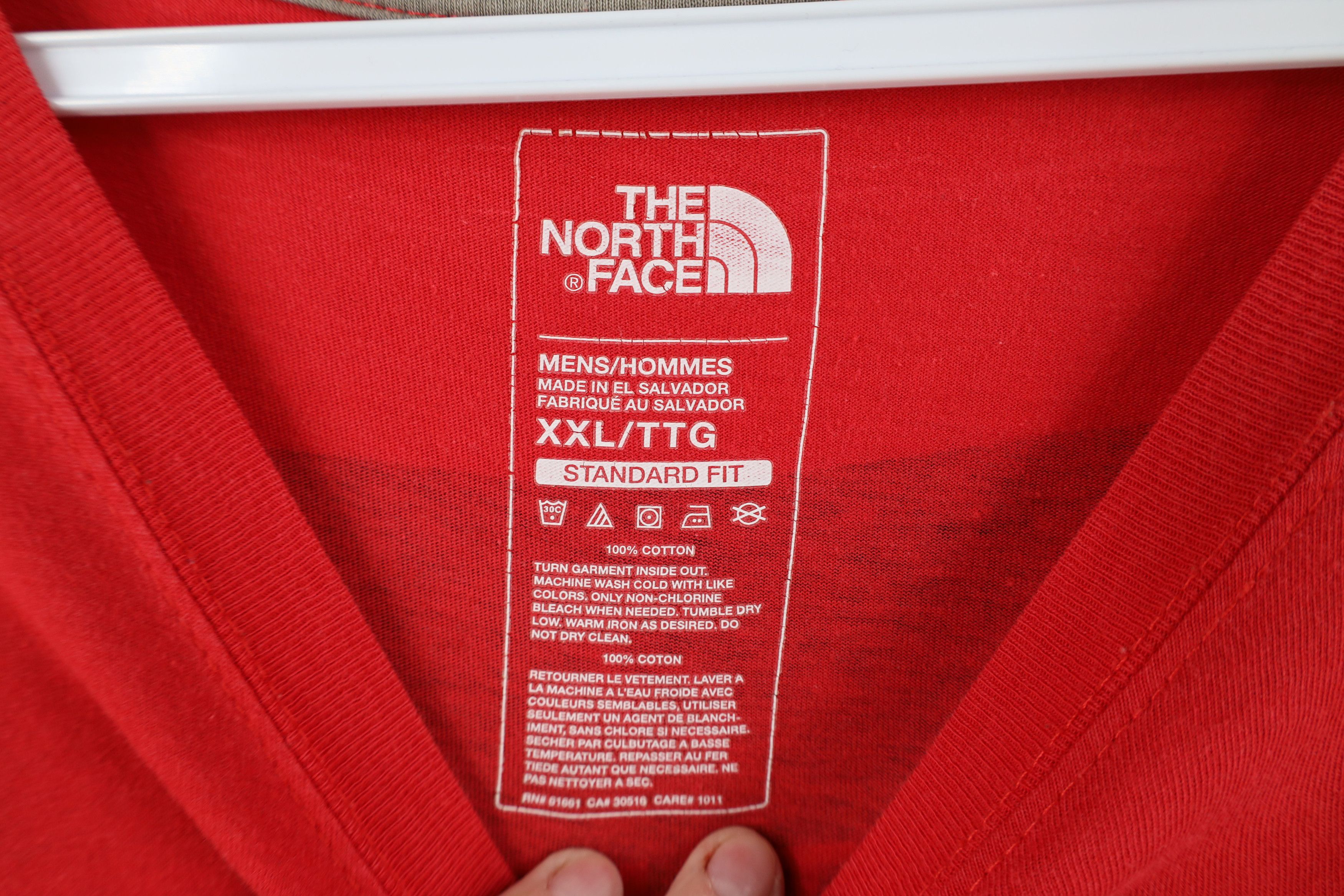 The North Face Vintage Y2K The North Face Box Logo Long Sleeve T-Shirt Red Size US XXL / EU 58 / 5 - 5 Thumbnail