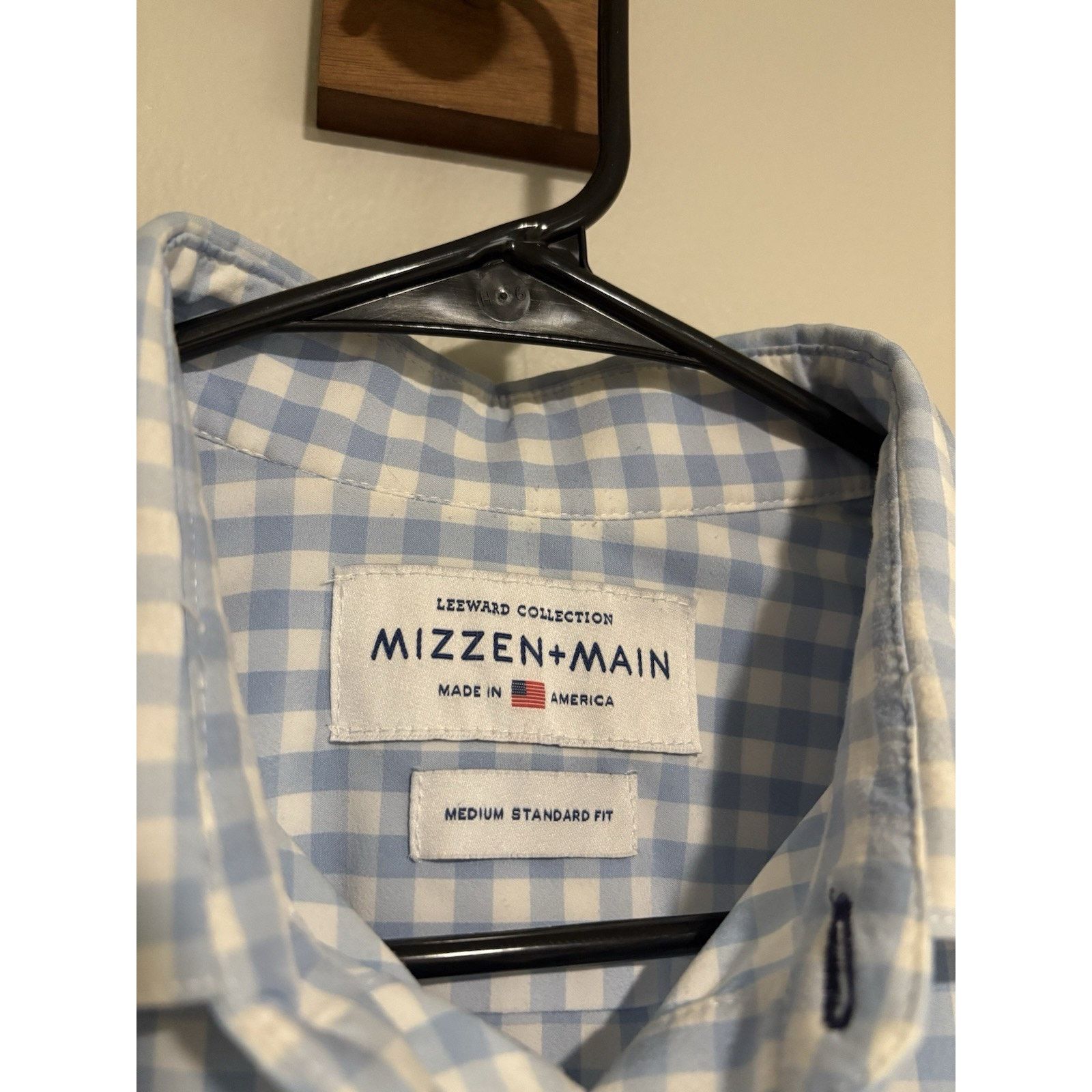 Mizzen+Main Mizzen Main Shirt M Blue Plaid Leeward Fit Work Casual Size US M / EU 48-50 / 2 - 3 Thumbnail