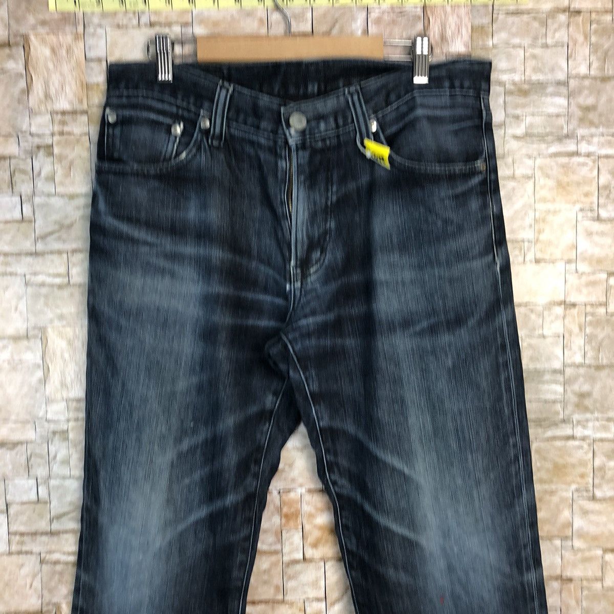 Uniqlo Japan uniqlo faded Blue vintage denim Jeans #A348 Size US 33 - 5 Thumbnail