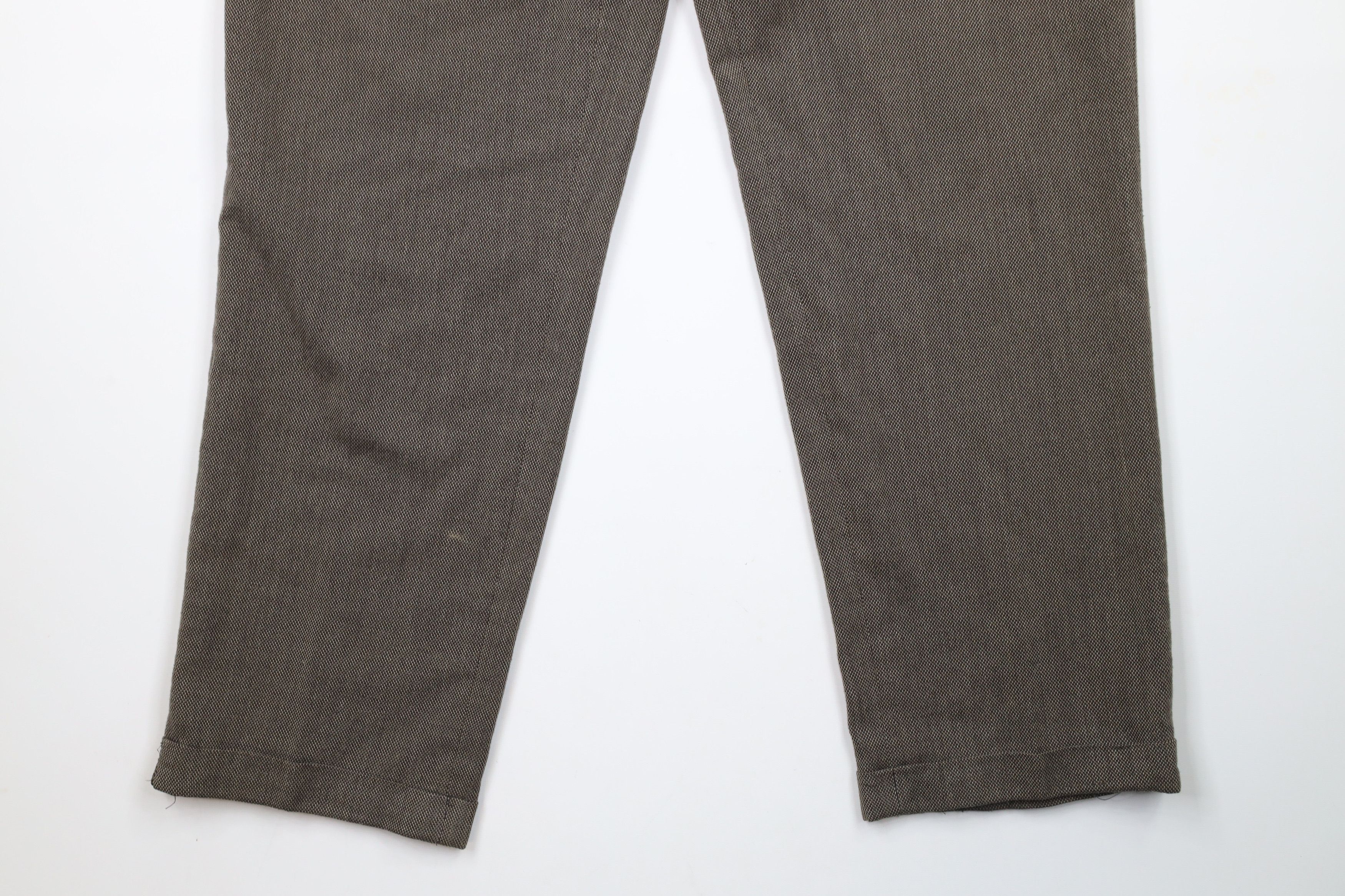 Vintage Vintage 90s Streetwear Rayon Blend Tweed Wide Leg Pants Size US 34 / EU 50 - 4 Thumbnail