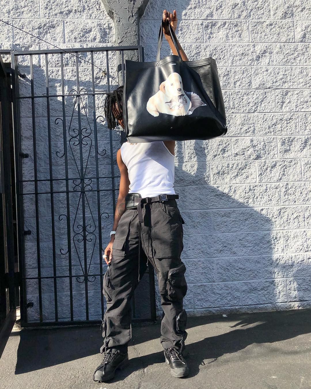 Balenciaga FW18 Puppy & Kitten Tote Bag Size ONE SIZE - 3 Thumbnail
