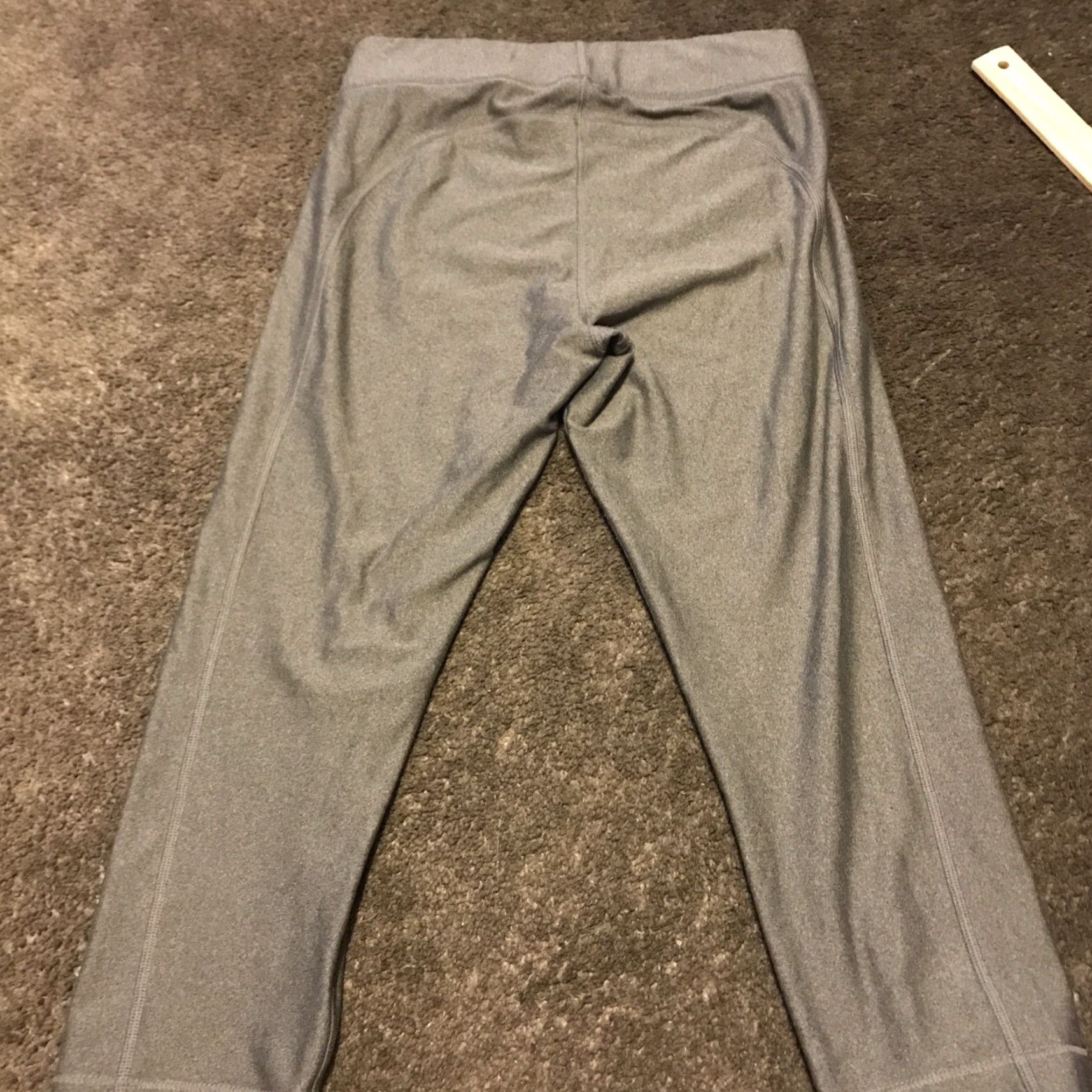 Under Armour Under Armour Leggings HeatGear Compression Yoga Pants Gray Womens M Cropped Size 32" / US 10 / IT 46 - 4 Thumbnail