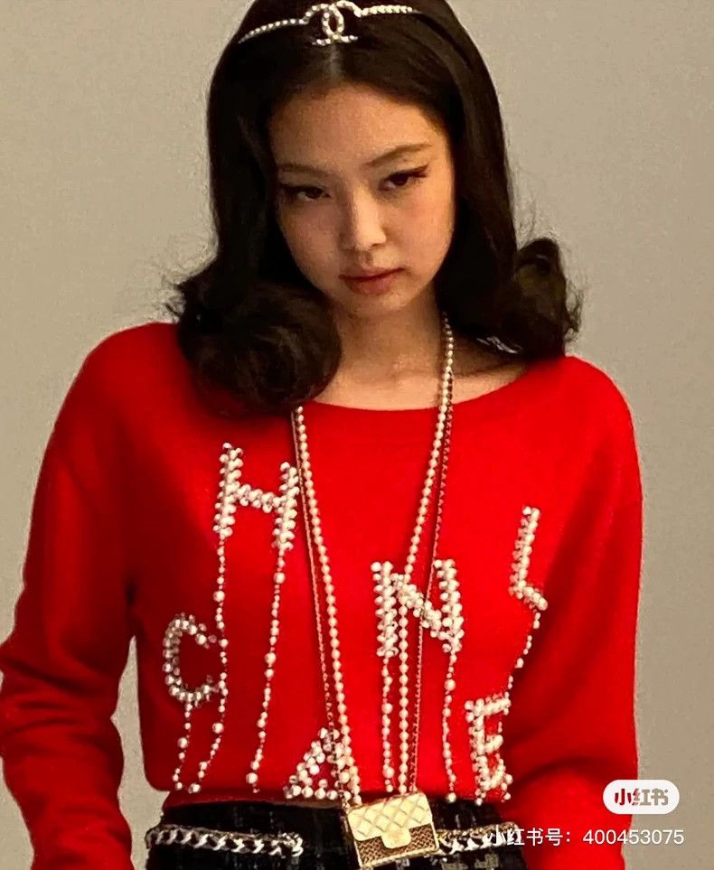 Chanel Chanel Red Heavy Industry Pearl Chain Cashmere Sweater Size XS / US 0-2 / IT 36-38 - 9 Thumbnail