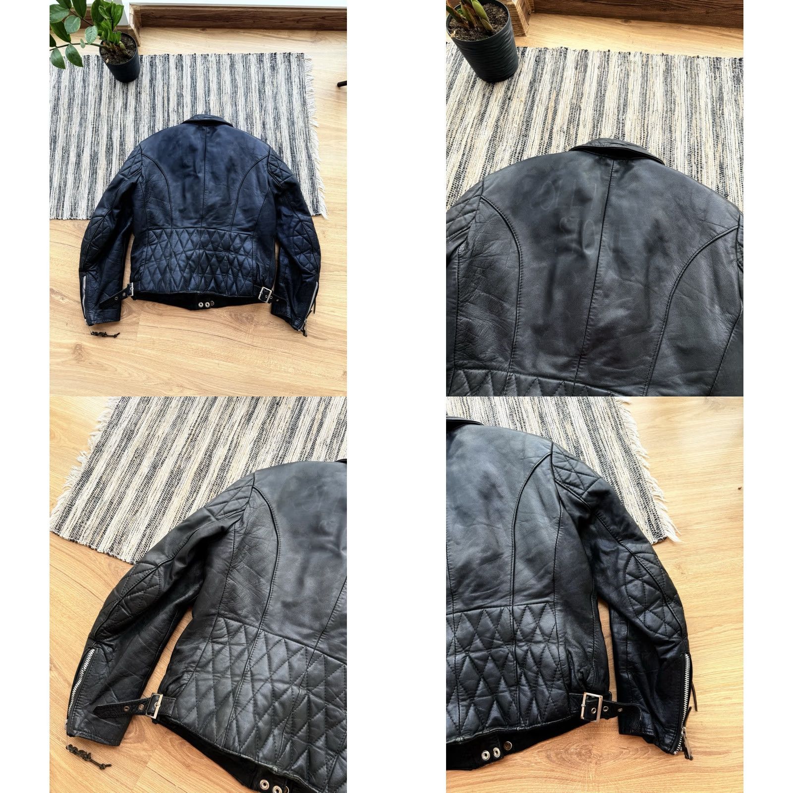 Vintage VINTAGE The Rolling Stones Leather Motorcycle Jacket Steel Wheels Tour 90s Womens Motorcycle Jacket Size 42 Black 90s Womens Size M / US 6-8 / IT 42-44 - 10 Thumbnail
