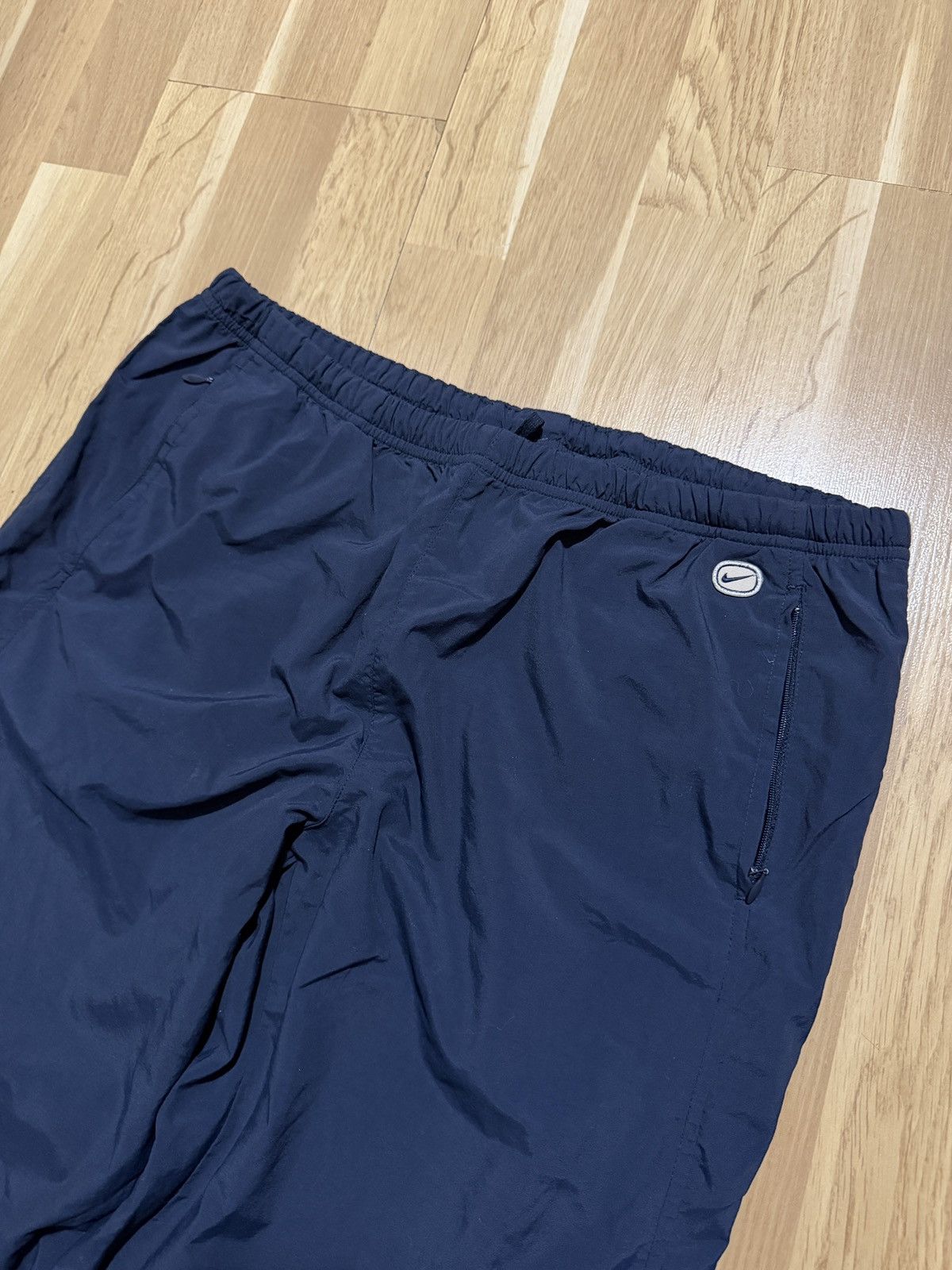 Nike Nike vintage nylon pants drill hype y2k wide blue 2000s Size US 34 / EU 50 - 5 Thumbnail