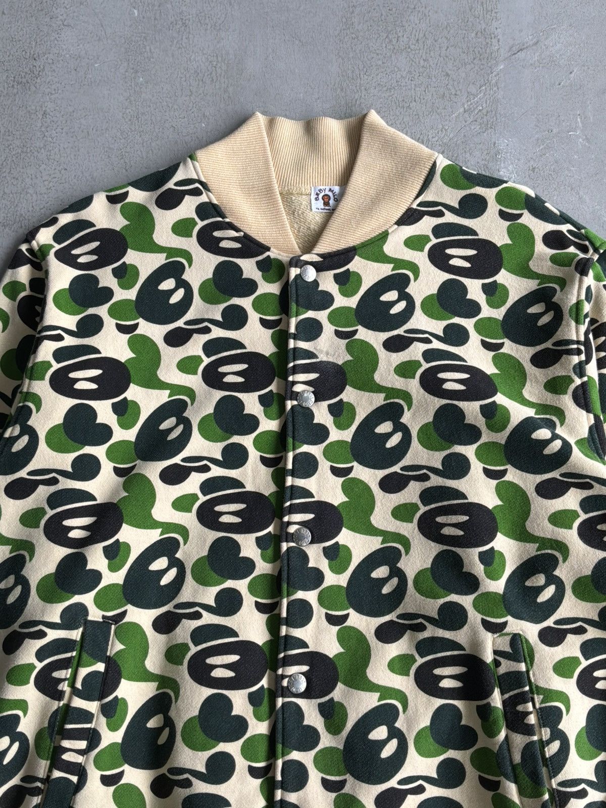 Bape OG Bape - Milo Camouflage Varsity Jacket Size US M / EU 48-50 / 2 - 2 Thumbnail
