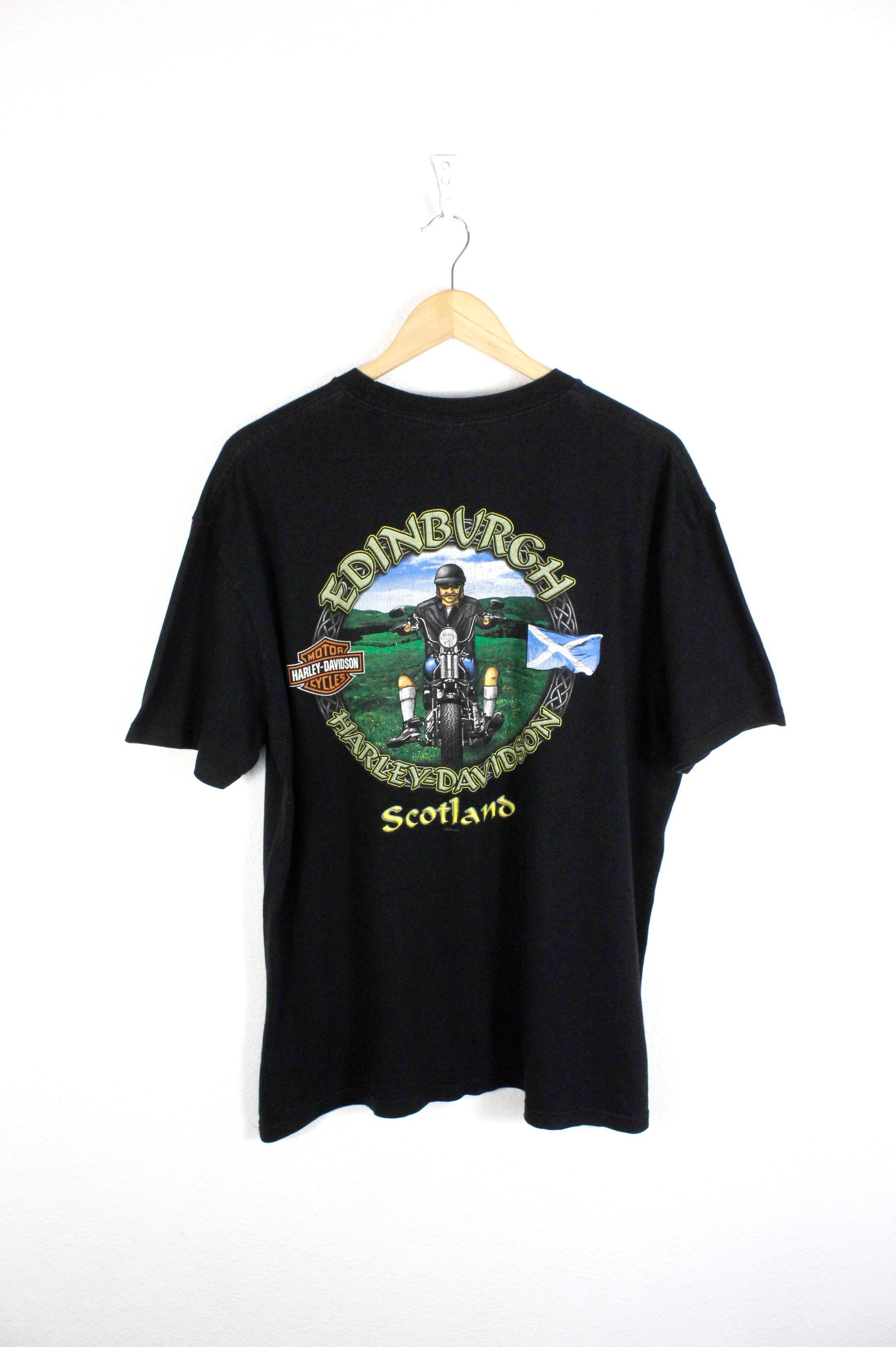 Harley Davidson × West Coast Choppers Harley Davidson Scotland Y2K 2000s Graphic Tee T-shirt XL Size US XL / EU 56 / 4 - 4 Thumbnail