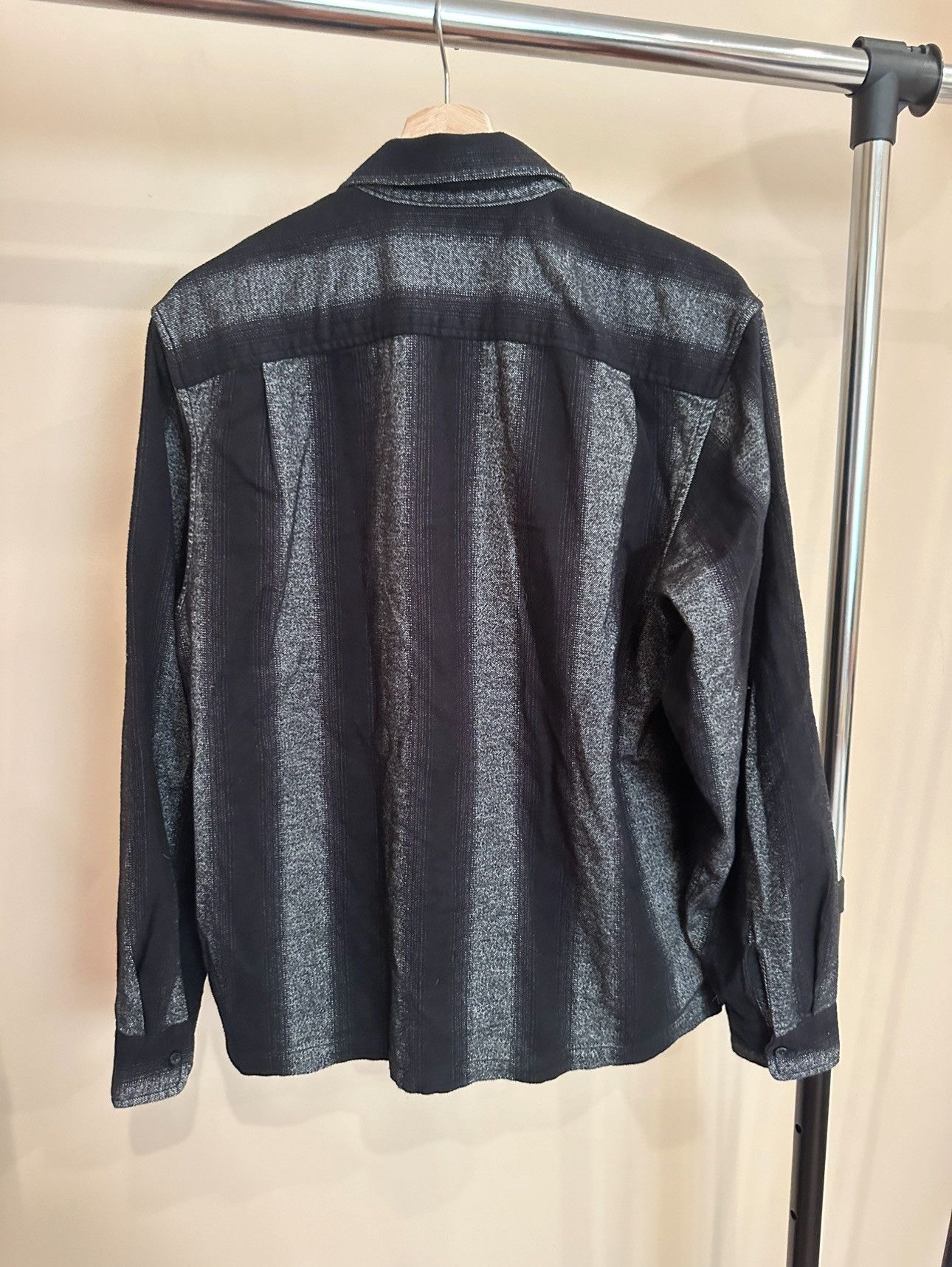 Supreme Supreme Stripe Flannel Zip Up Shirt | Grailed