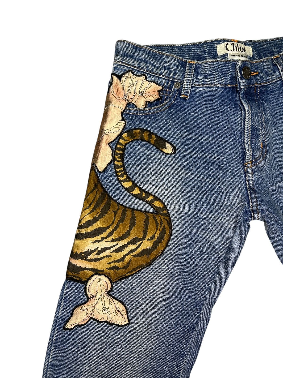 Chloe F/W 03 Tiger Denim Size 25" / US 0 / IT 36 - 5 Thumbnail
