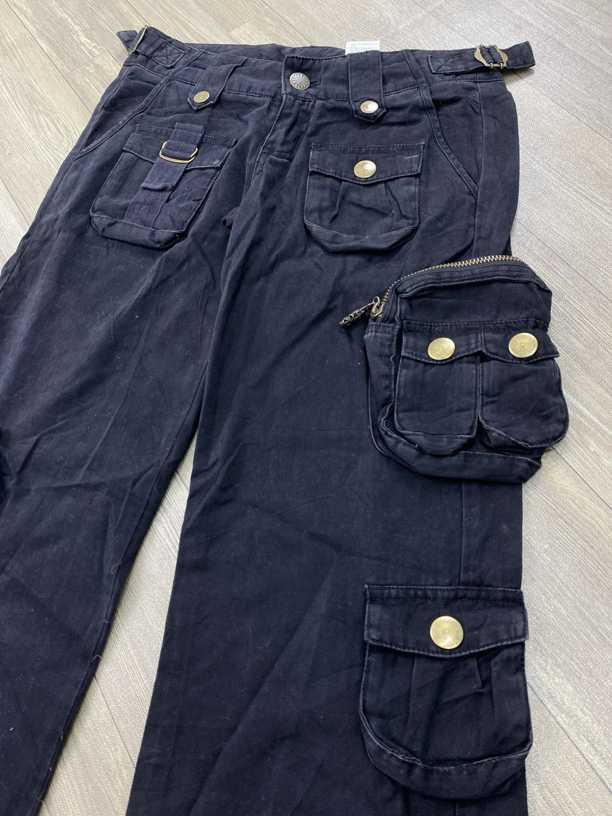 If Six Was Nine 2000s Freak Sly 3D Bondage Gothic Punk Lgb Cargo Pants Y2K Size US 28 / EU 44 - 7 Thumbnail