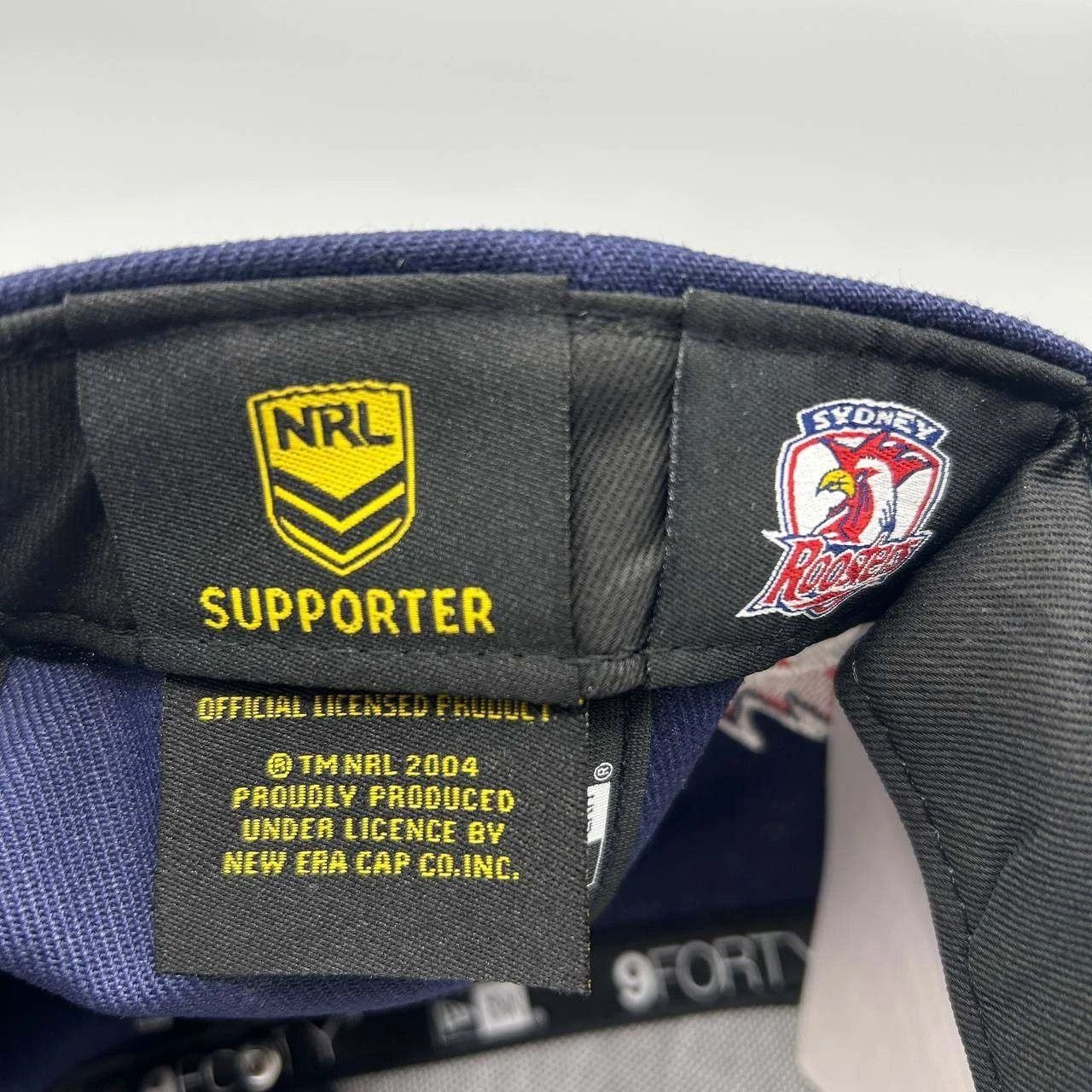 New Era Sydney Roosters NRL Hat Men Navy Embroidered NBA Strap Back Size ONE SIZE - 3 Thumbnail