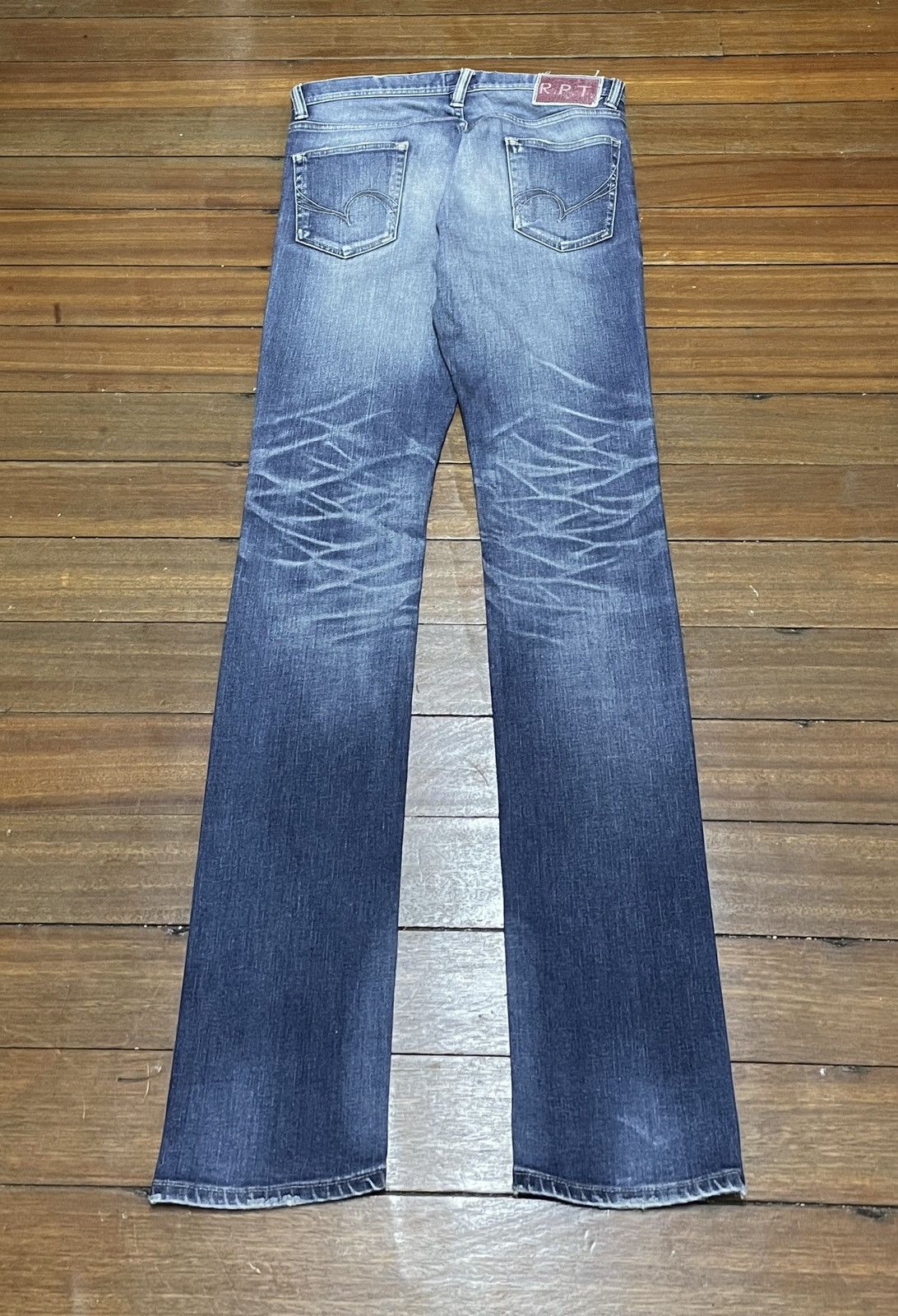 14th Addiction × Japanese Brand × Le Grande Bleu (L.G.B.) Rare Design Vintage Japanese Brand RPT Patchwork Jeans 1990s Size US 34 / EU 50 - 2 Thumbnail