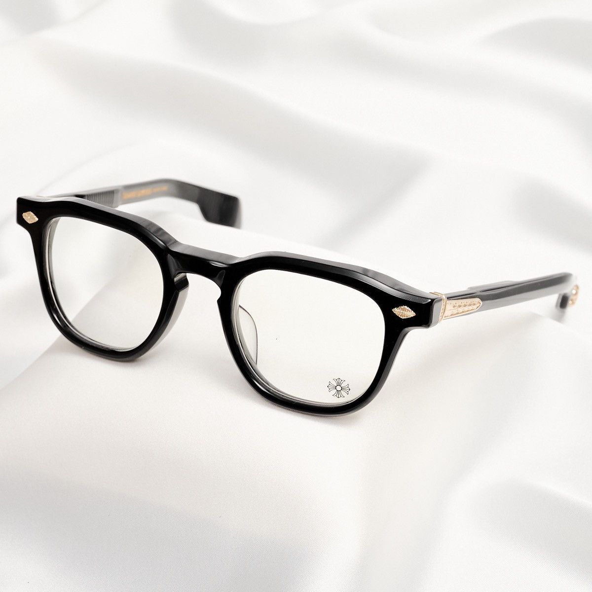Chrome Hearts CHROME HEARTS CHIRP CHIRP-A BLACK - 18KGP GLASSES Size ONE SIZE - 2 Thumbnail