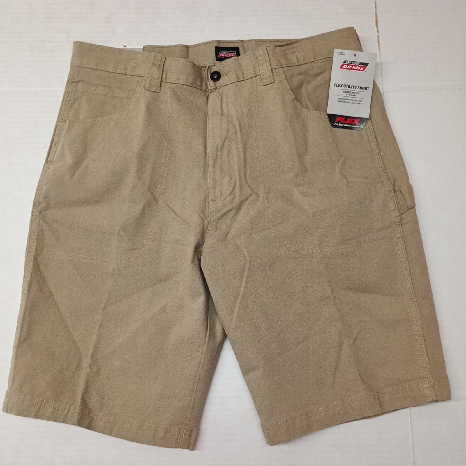 Dickies Dickies Men's Size 36 11” Ins Beige Work Shorts Flex Utility Size US 36 / EU 52 - 1 Thumbnail