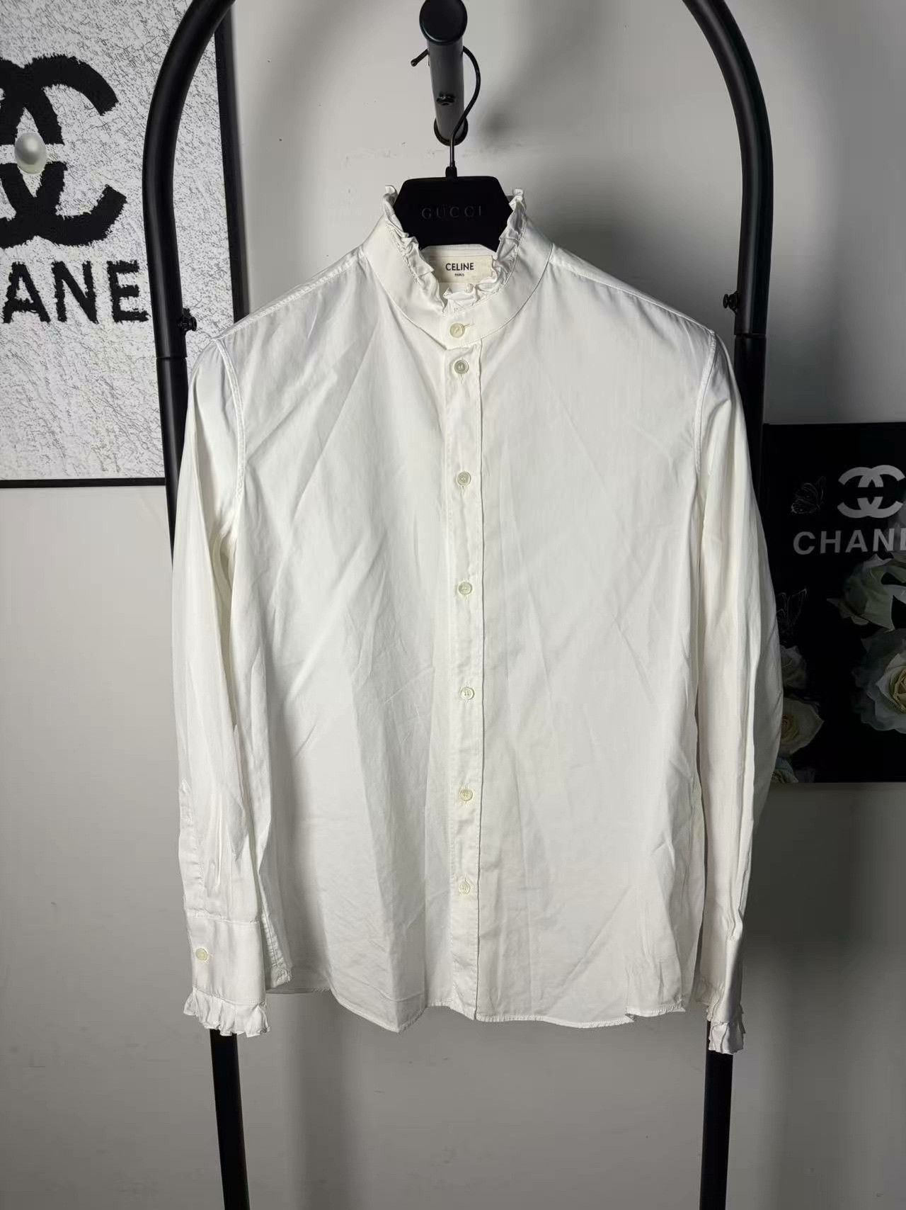 Celine Celine White Shirt m Men Size US M / EU 48-50 / 2 - 1 Thumbnail