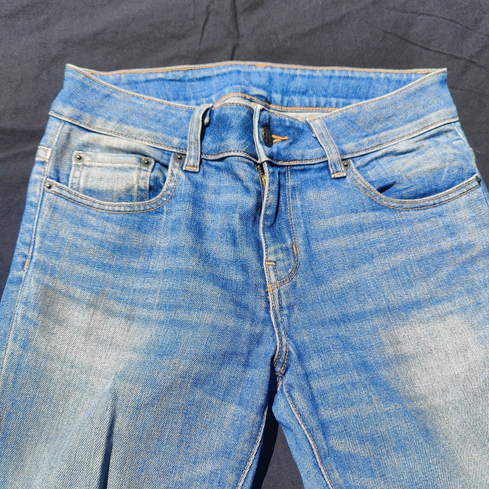 6397 6397 Mini Skinny Jeans Womens 25 Dirty Faded Light Wash Size 25" / US 0 / IT 36 - 2 Thumbnail