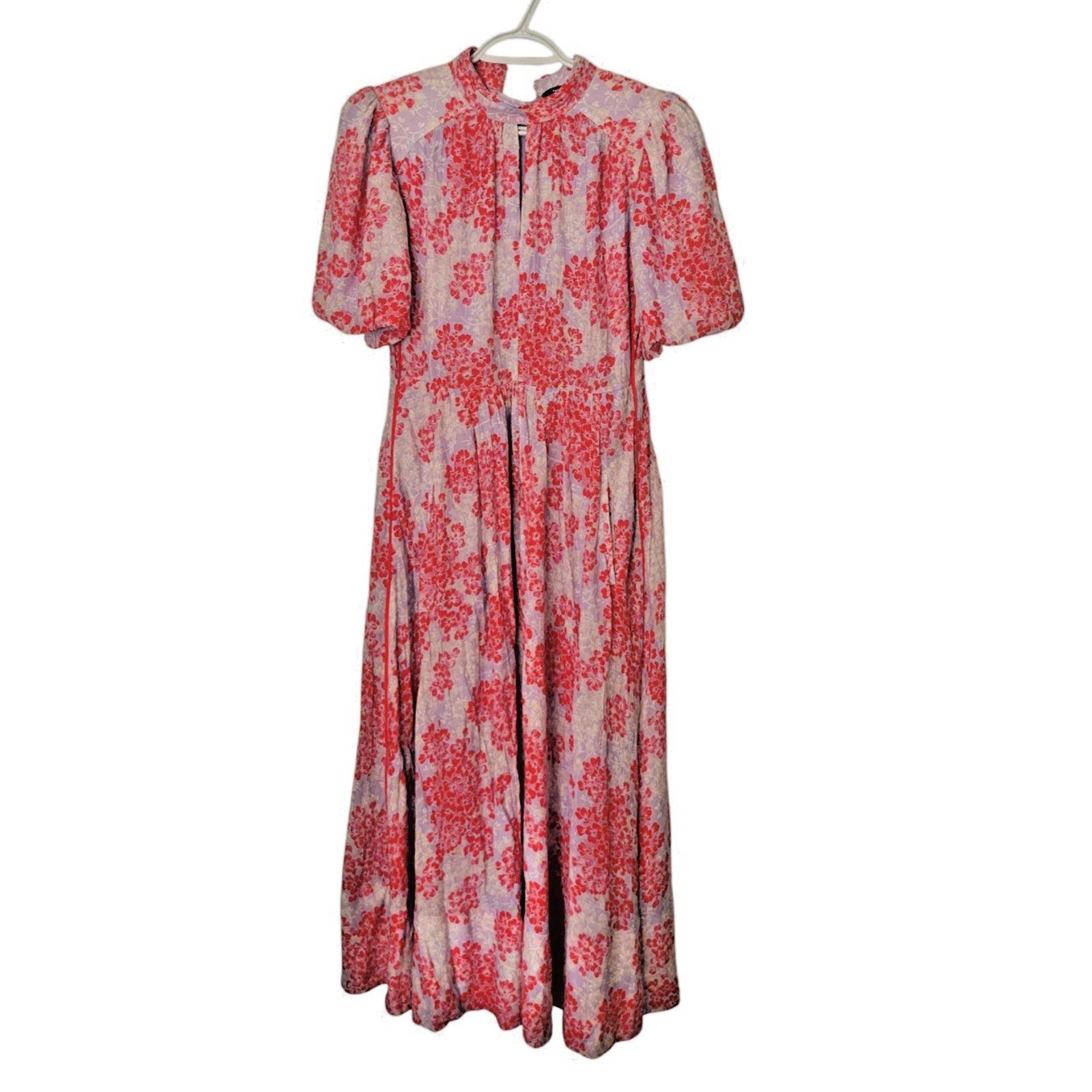 ME+EM ME+EM Layered Violets Women Midi Dress With Pockets Size 6 Size M / US 6-8 / IT 42-44 - 2 Thumbnail